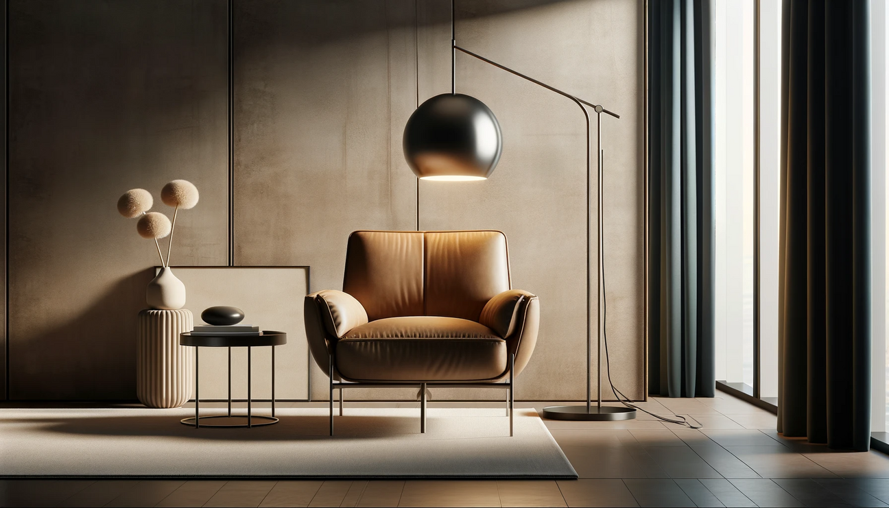 modern designed one seater couch