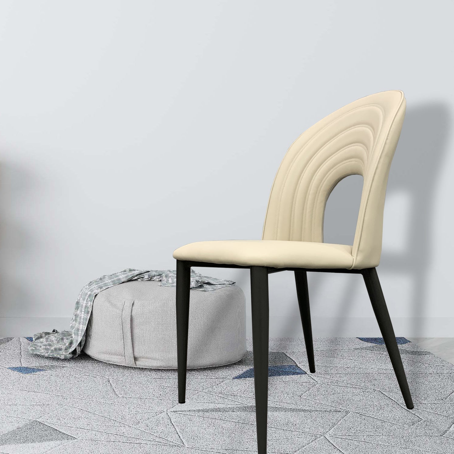 Tito Dining Chair, Beige, Set of 2