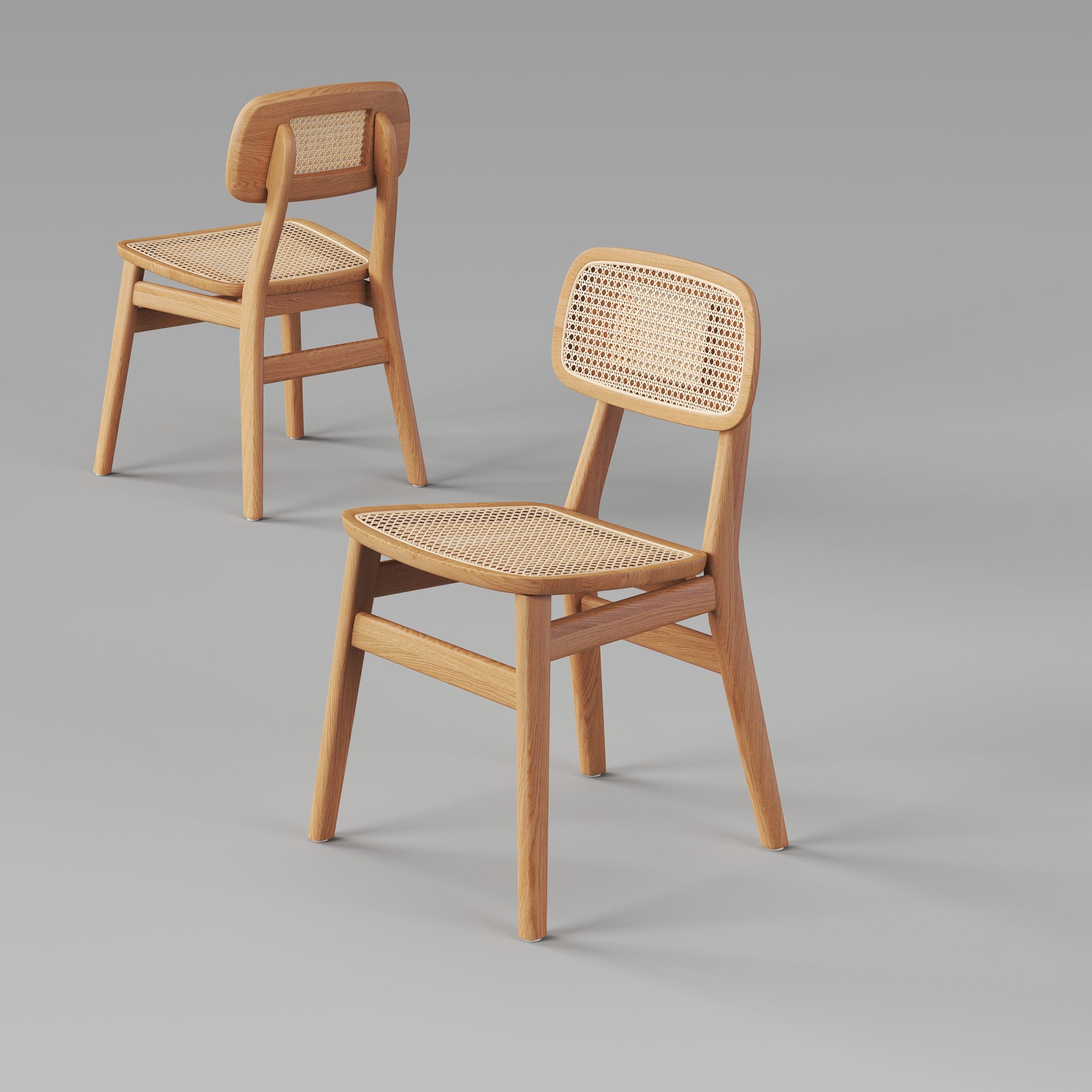 Sasso Dining Chair, Wood, Set of 2