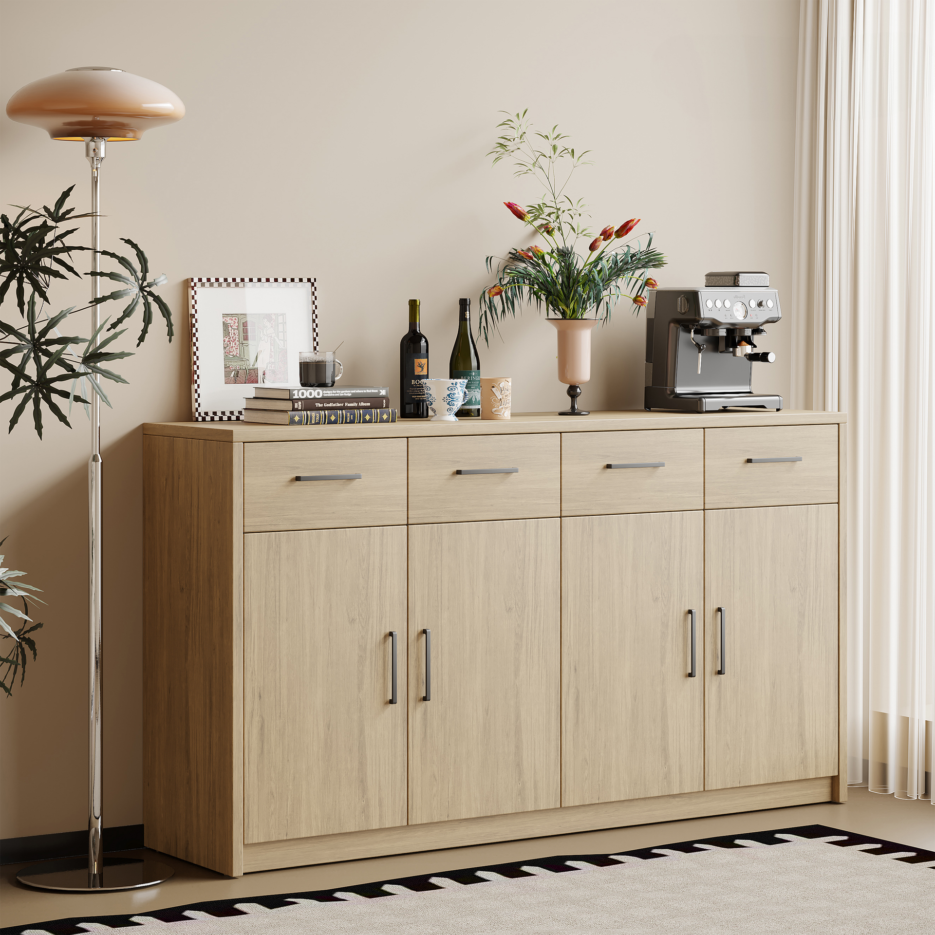 Platsa Sideboard, Grey Oak