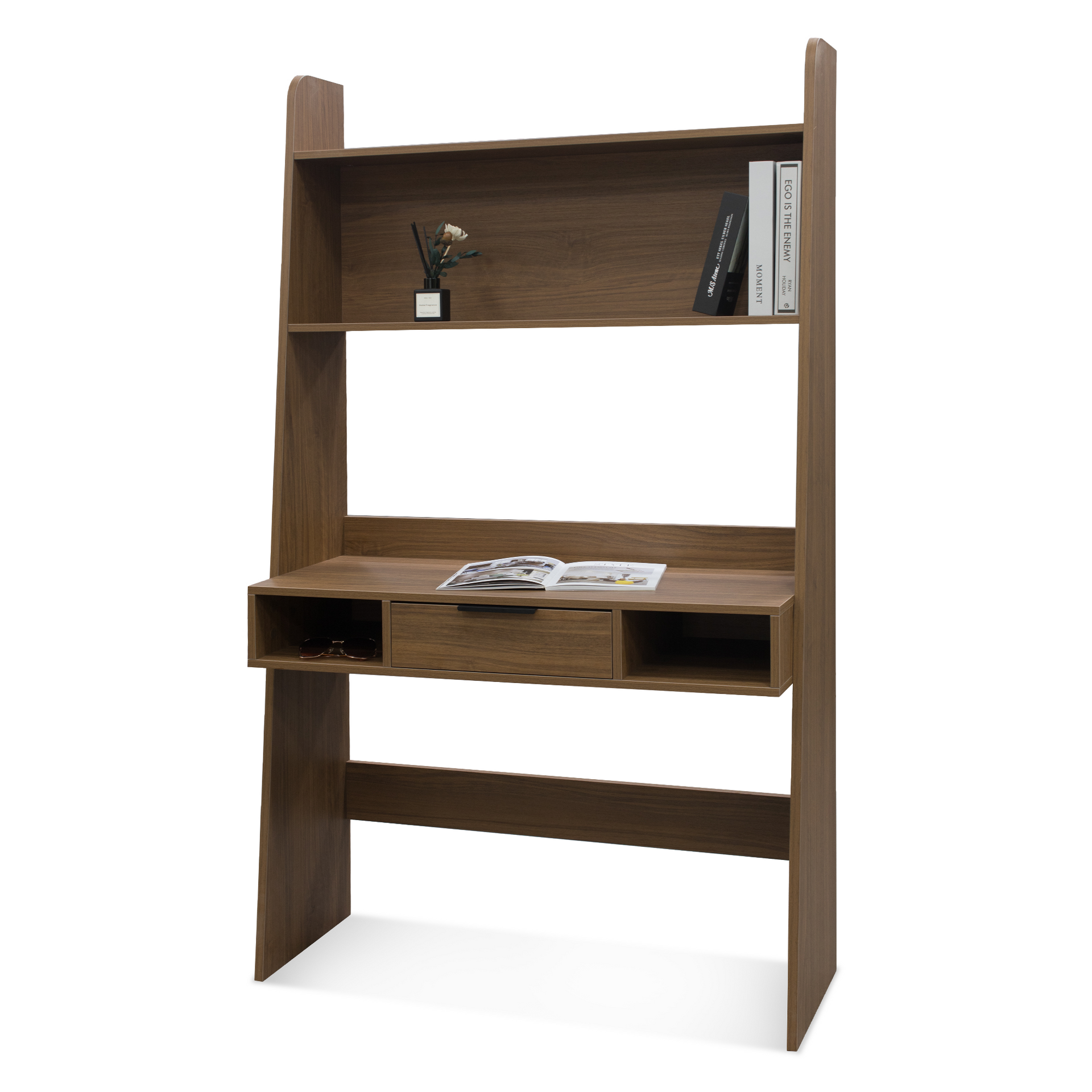Polia Office Desk with Shelf