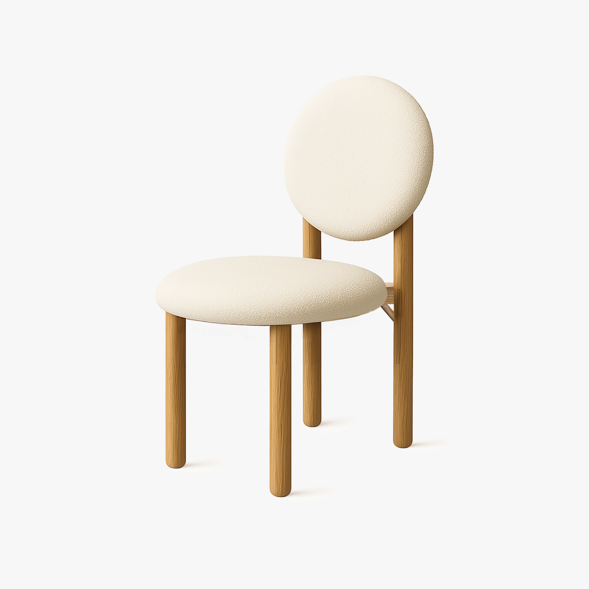 Bono Solidwood Dining Chair, Beige, Set of 2