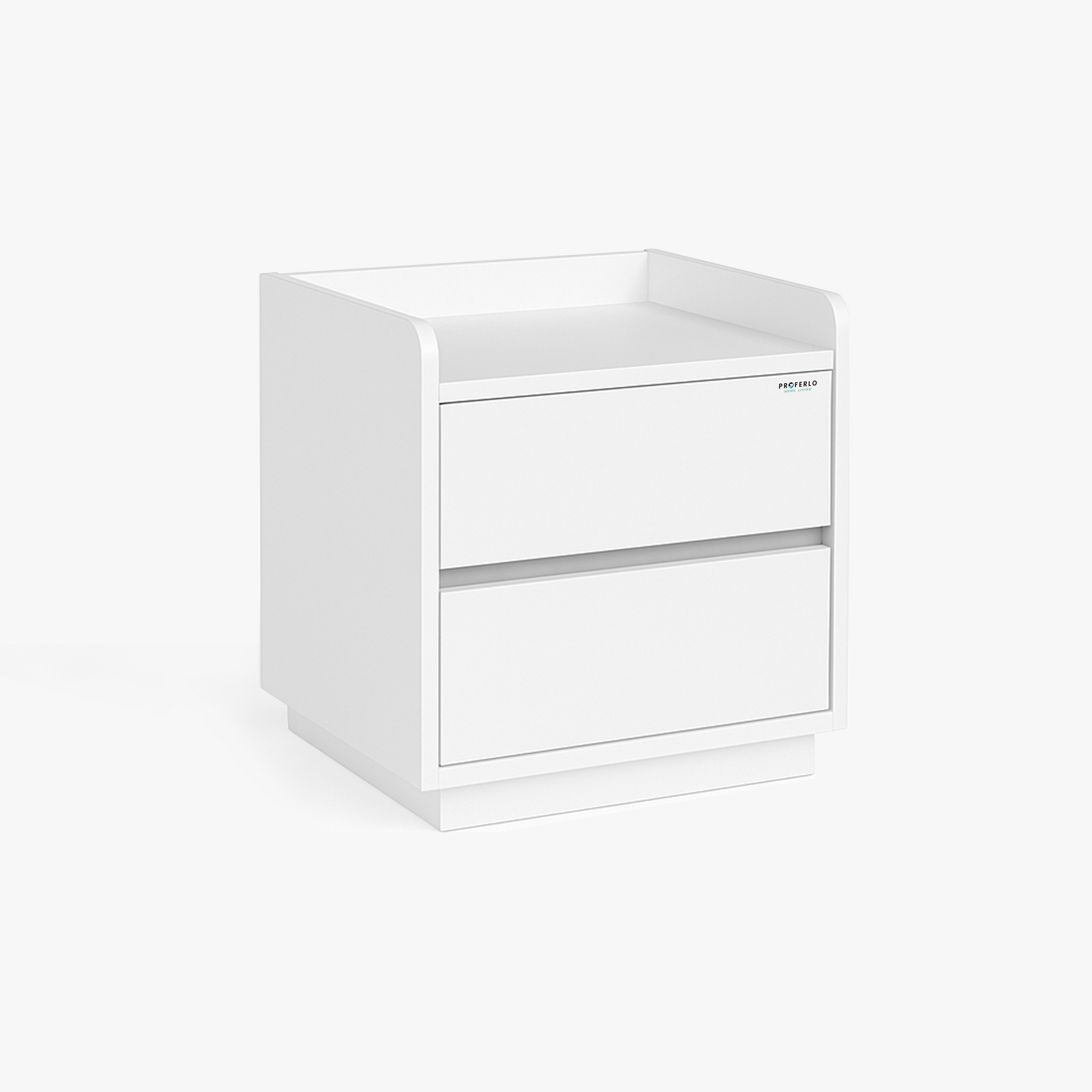 Turin Bedside Table, White