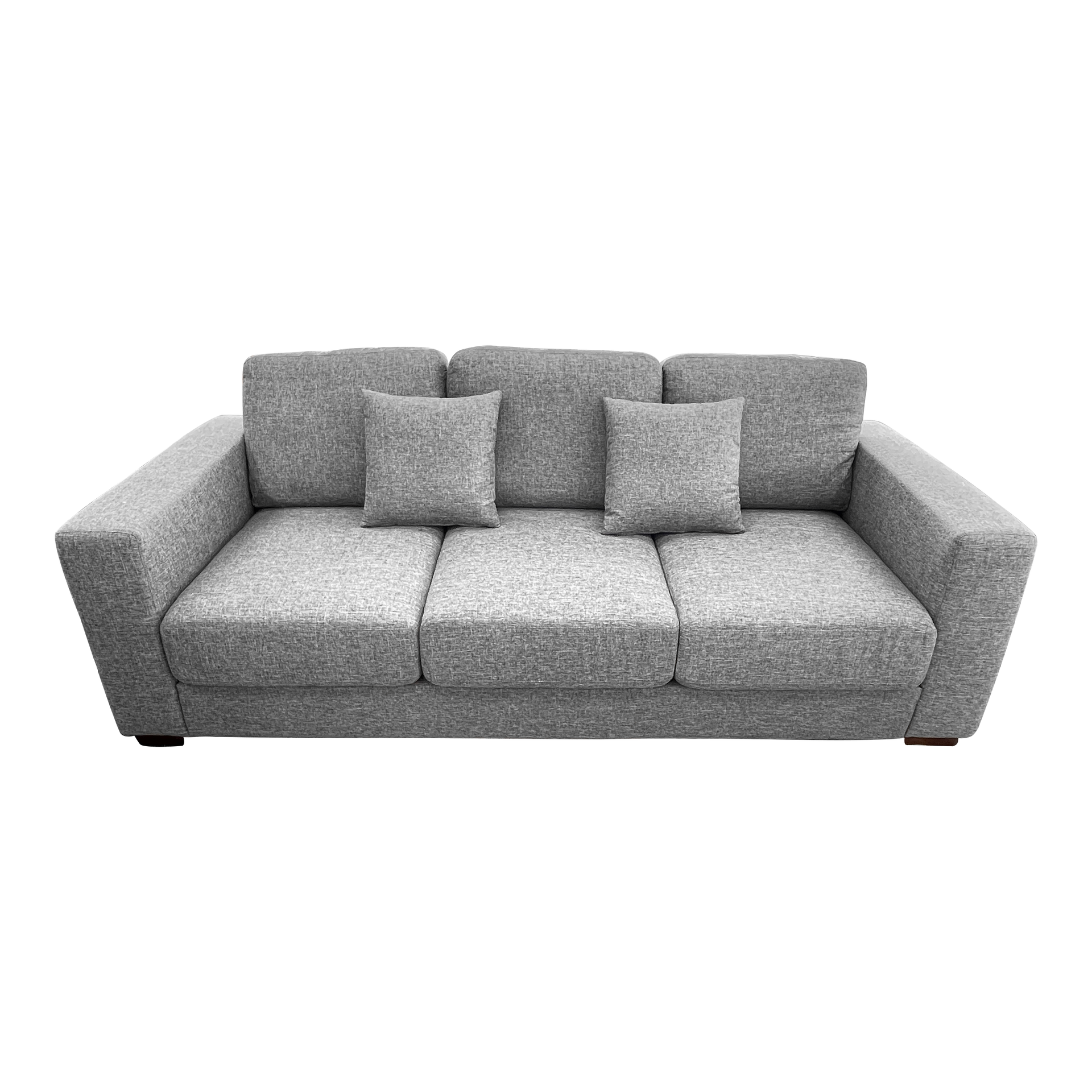 Osani Fabric 3-seater Sofa, Dark Grey