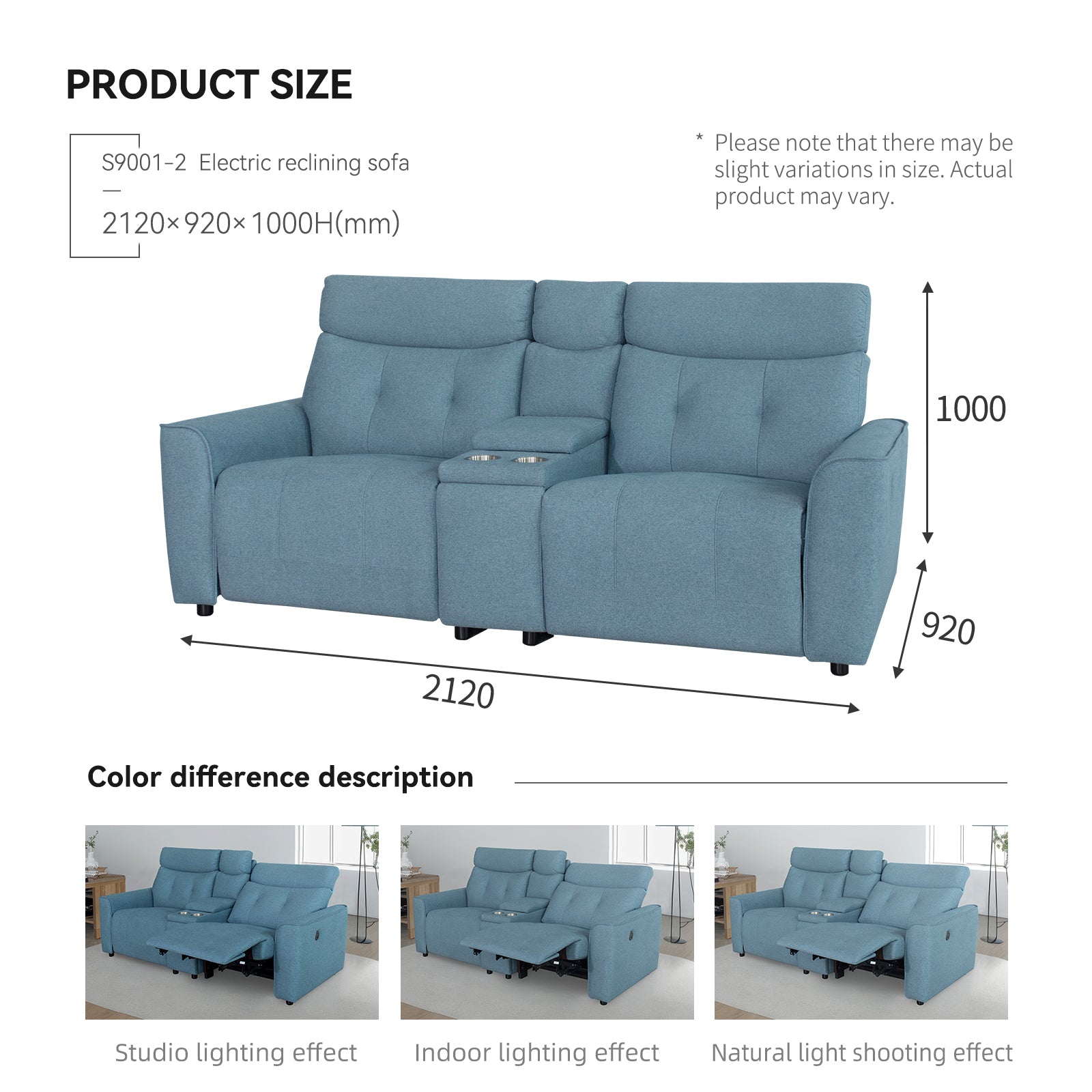 Home Theater Sofa, Blue