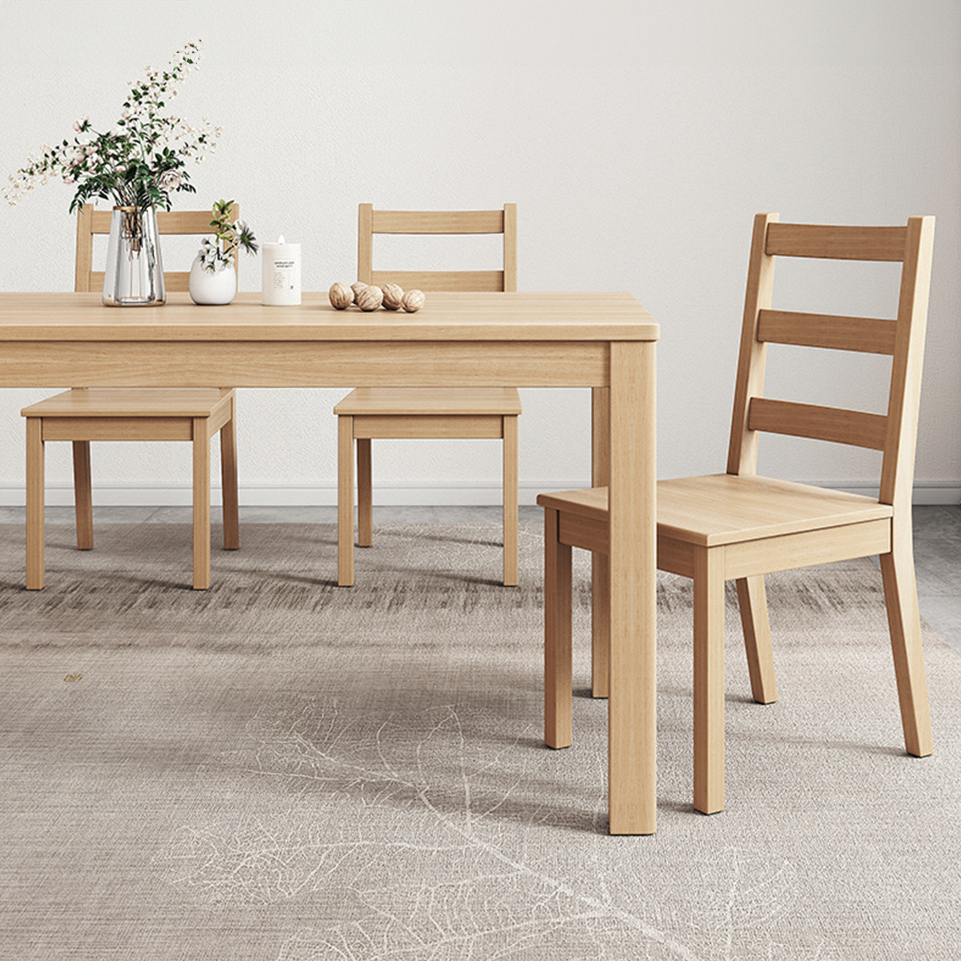 Sanza Dining Chair, Wood, Set of 2