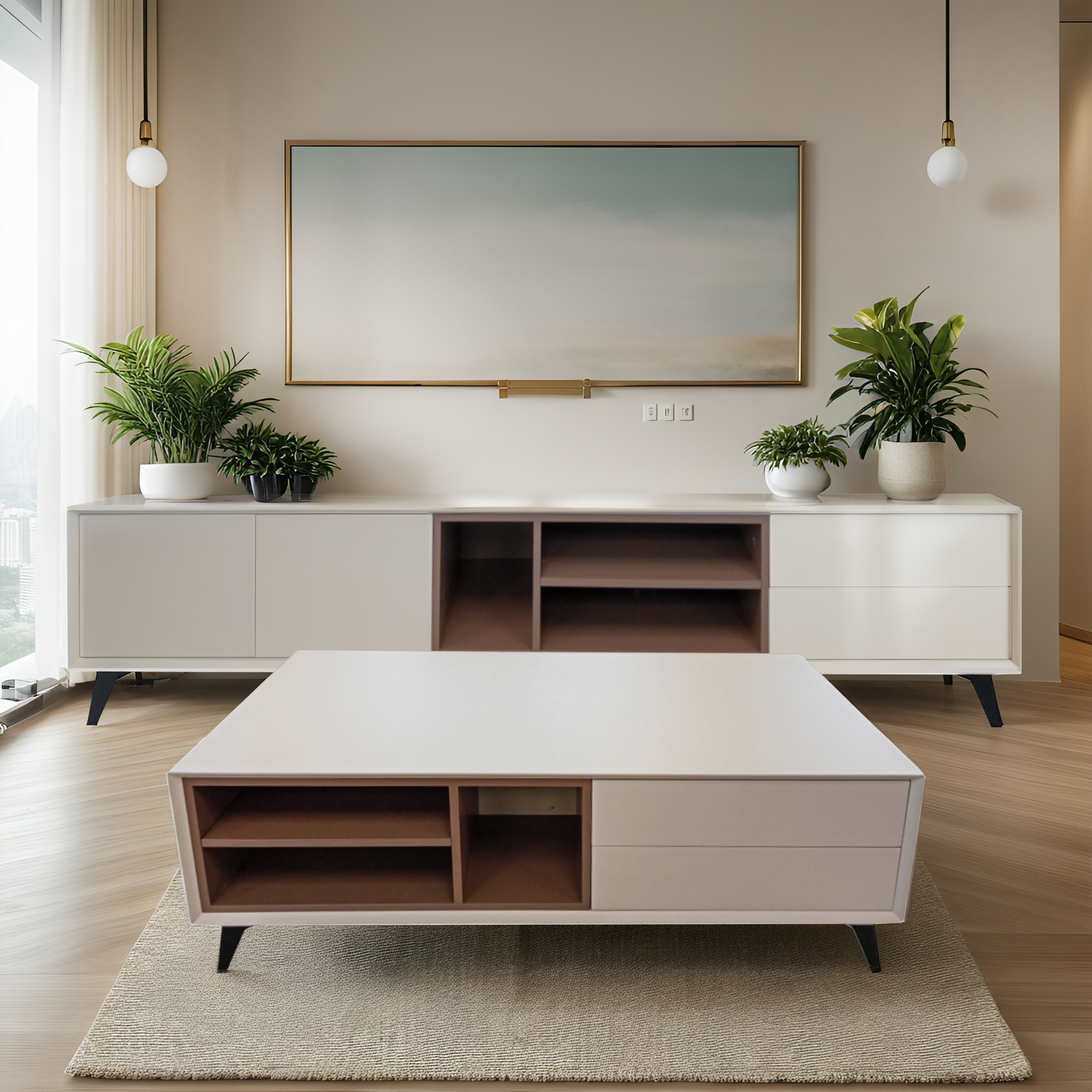 Trevi Coffee table, Khaki
