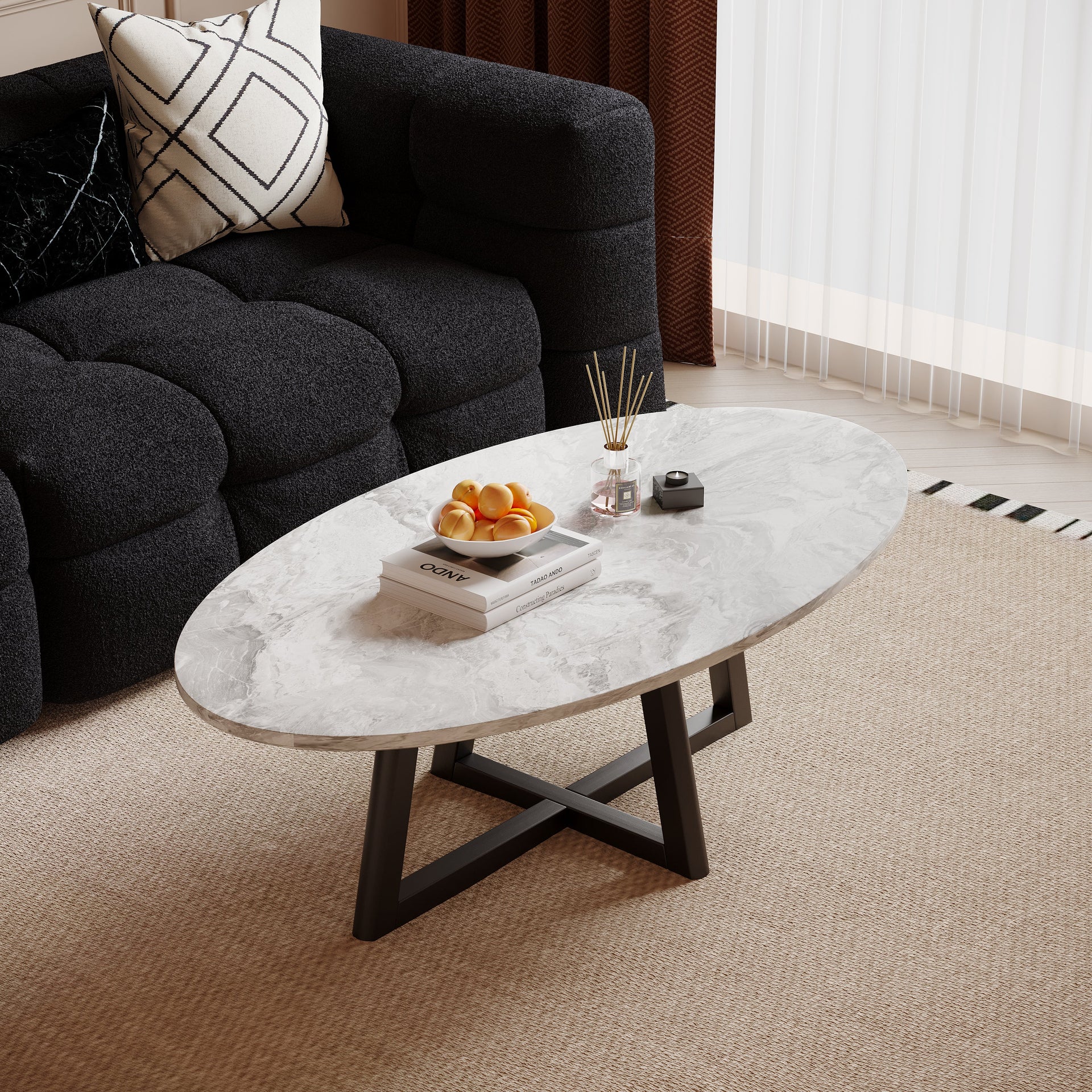 Morra oval-shaped Coffee Table