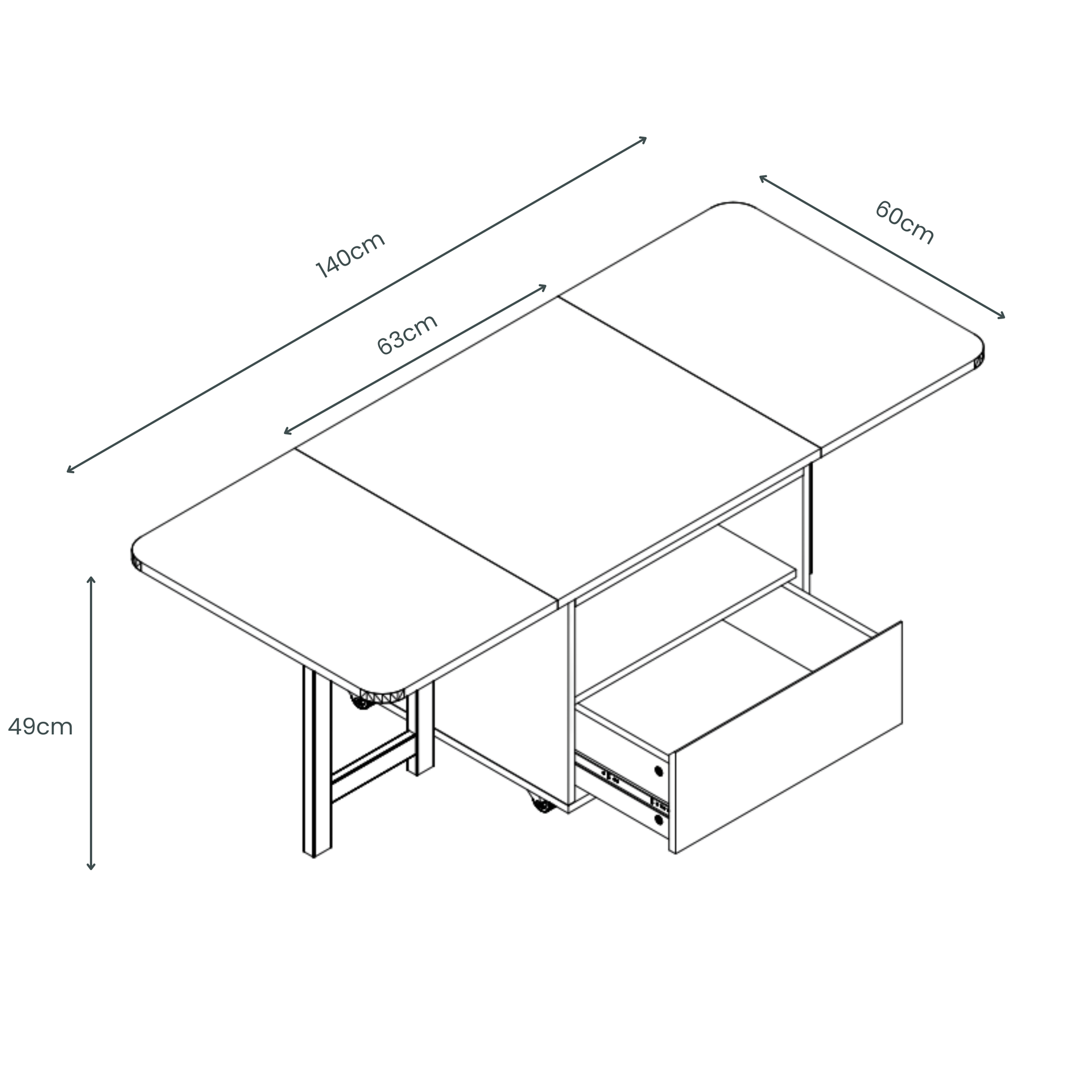 Parma Extendable Coffee Table, Oak