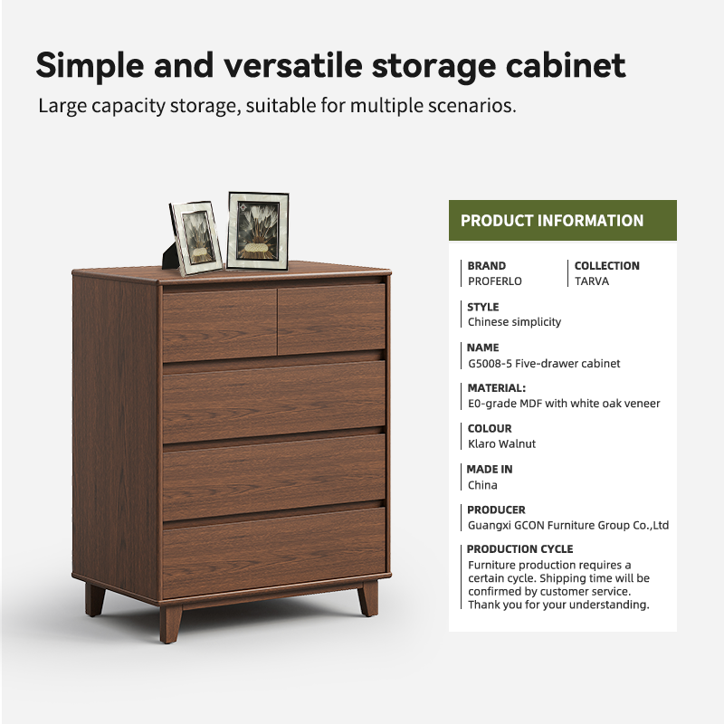 Arezzo 2 over 3 Tallboy, Claro Walnut