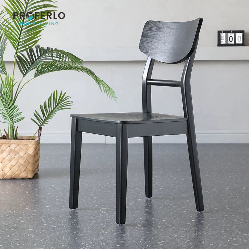 Arezzo Dining Chair, Black(Set of 2)