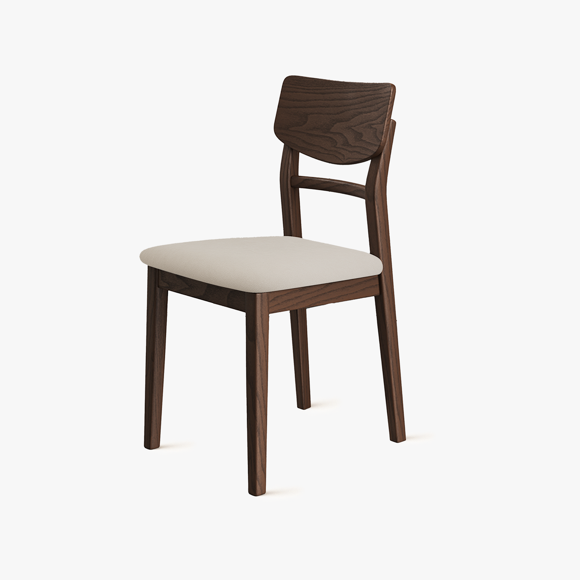 Arezzo Dining Chair with cushion Seat , Walnut(Set of 2)