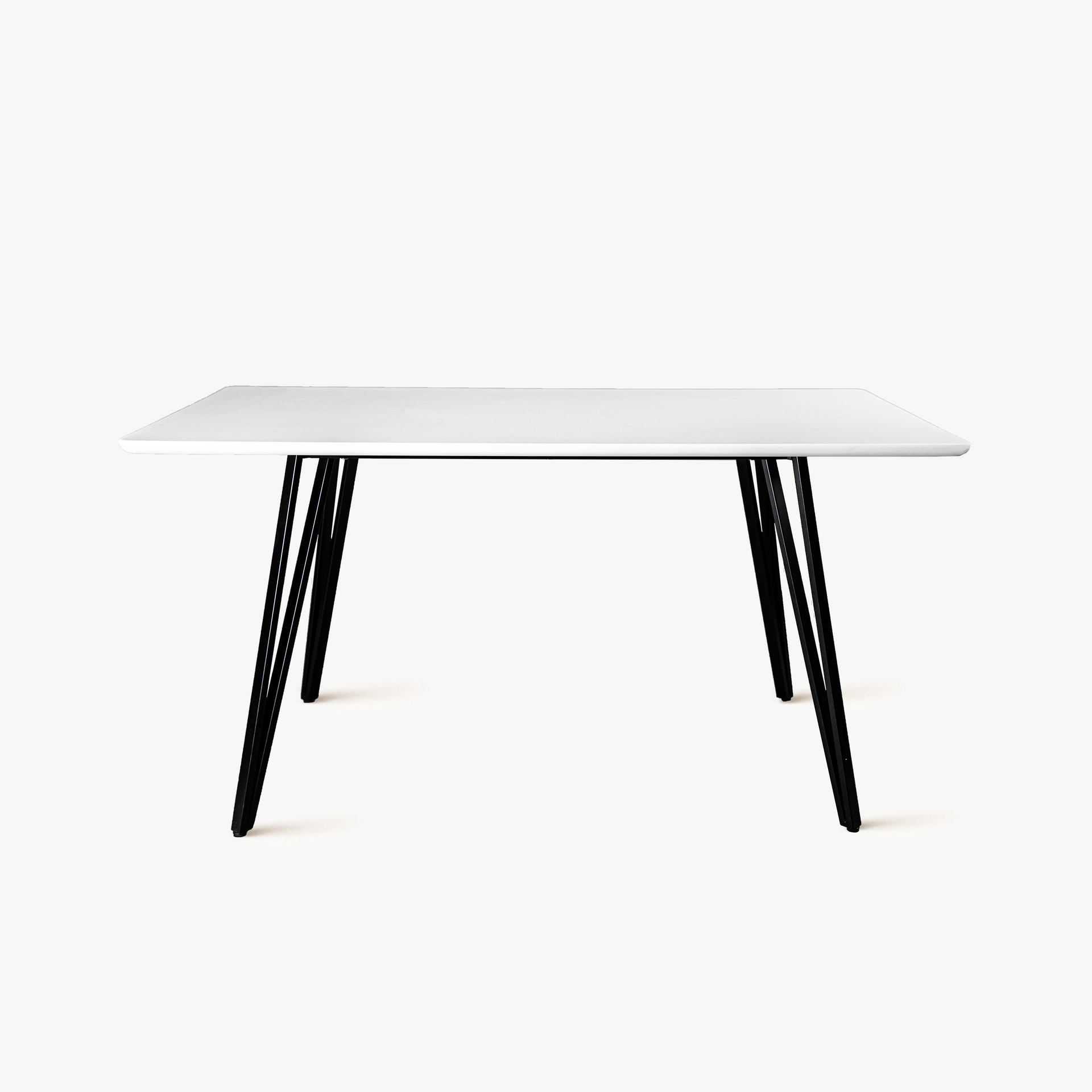 Blera Dining Table, 1.5M, White/Black