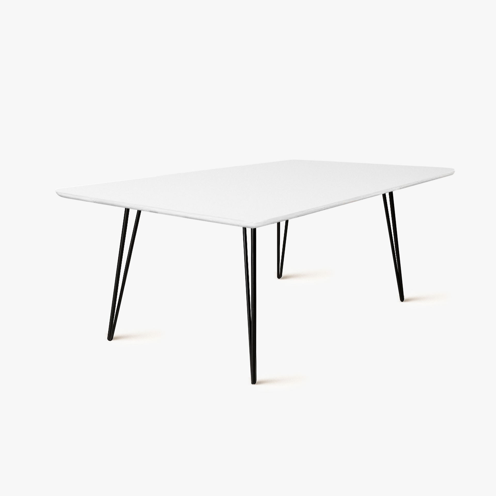 Blera Dining Table, 1.5M, White/Black