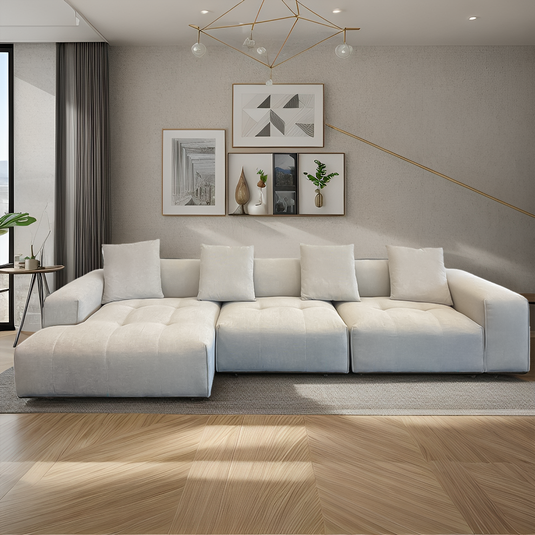 Fabric reclining discount sectional with chaise