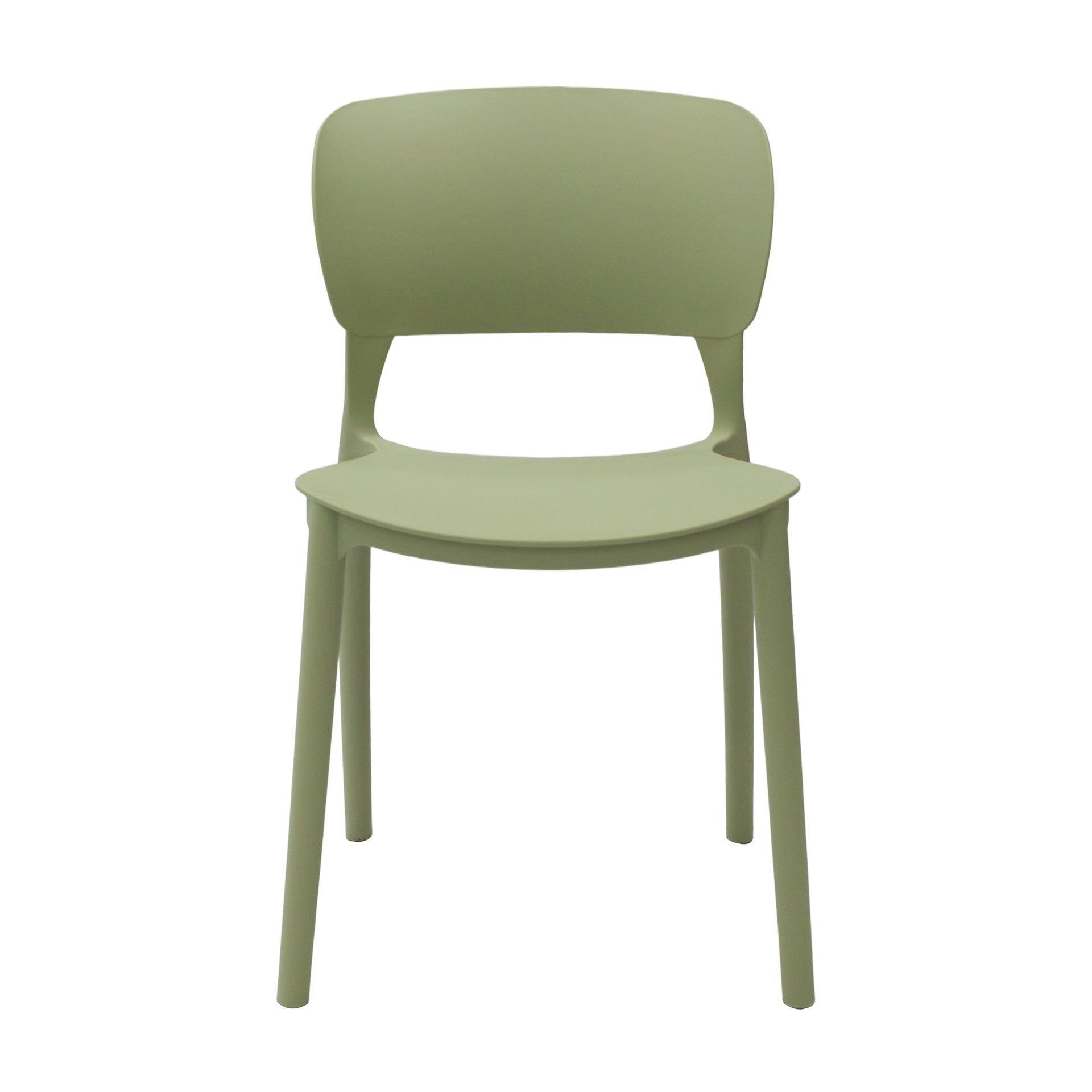 Lucca Stackable Dining Chair, Green, Set of 4