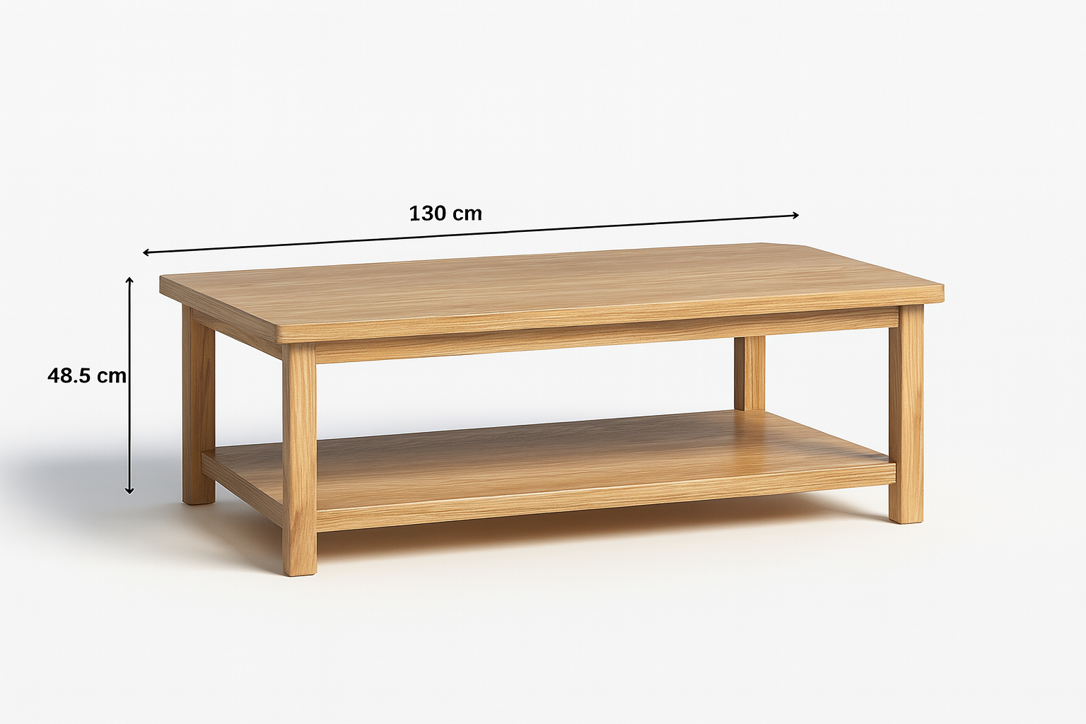 Lacona Coffee Table, 1.3M, Wood