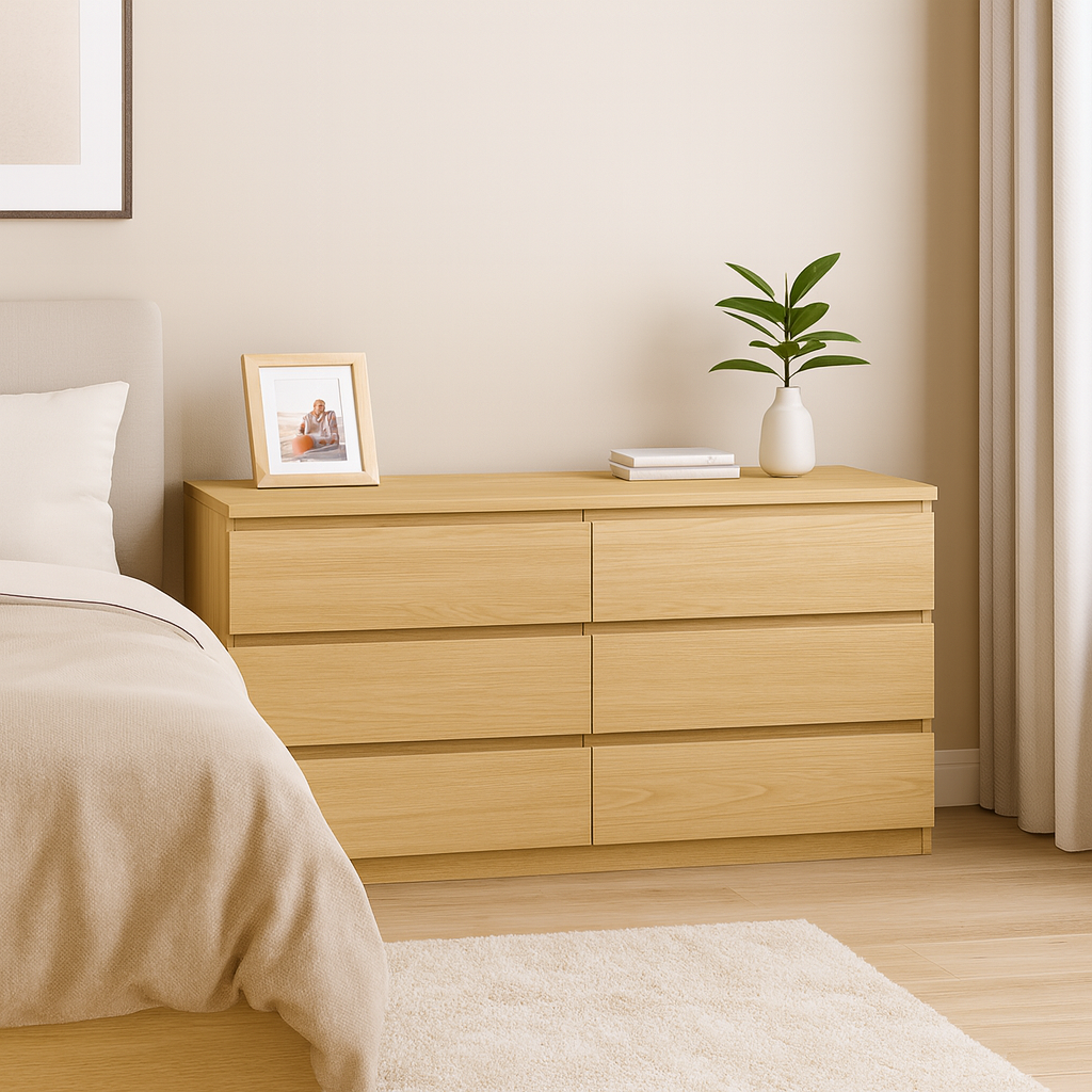 Sotta 6-drawer Chest, Oak