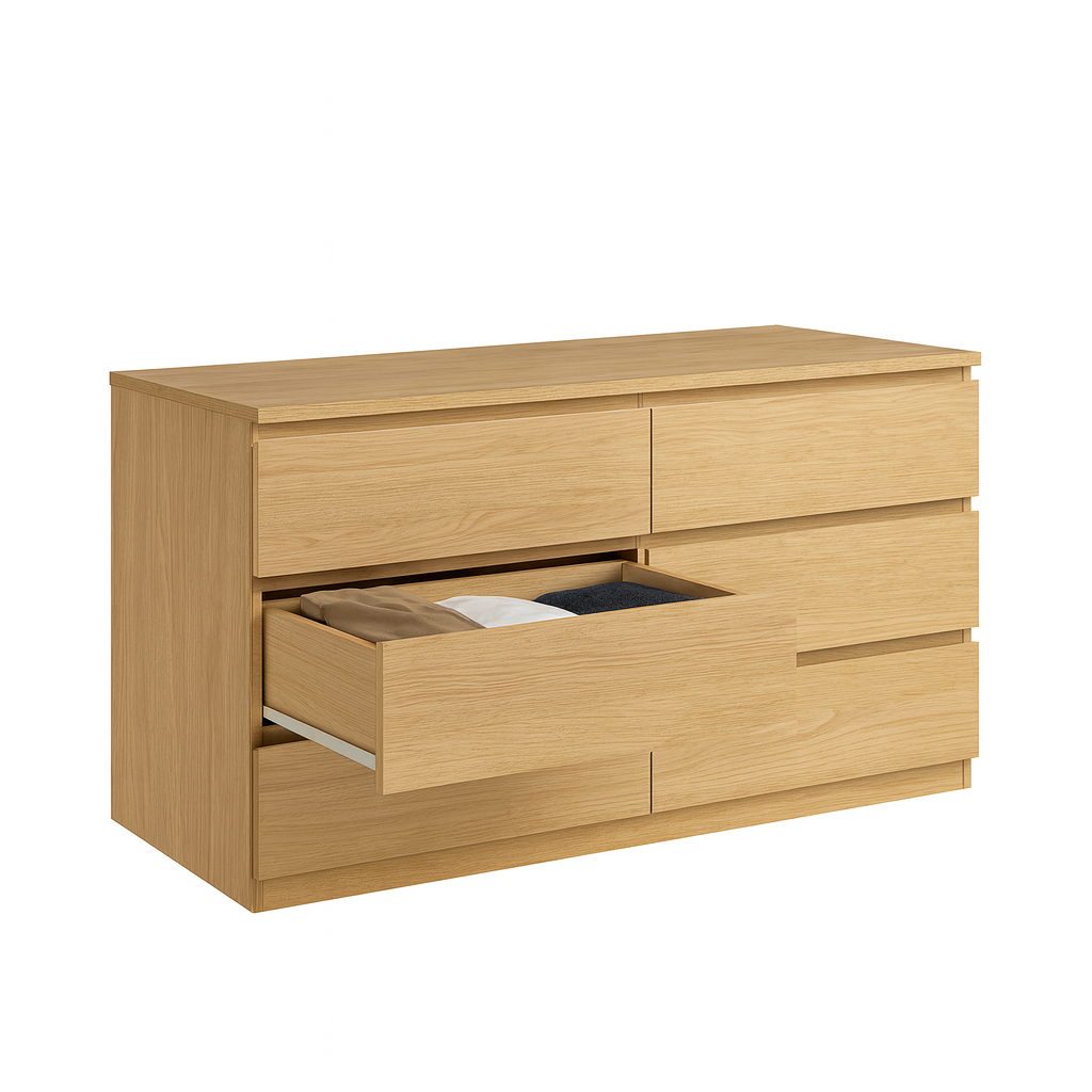 Sotta 6-drawer Chest, Oak
