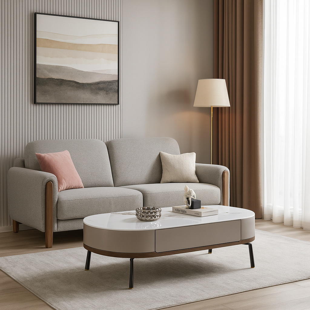 Venice Microcrystalline stone top Coffee Table