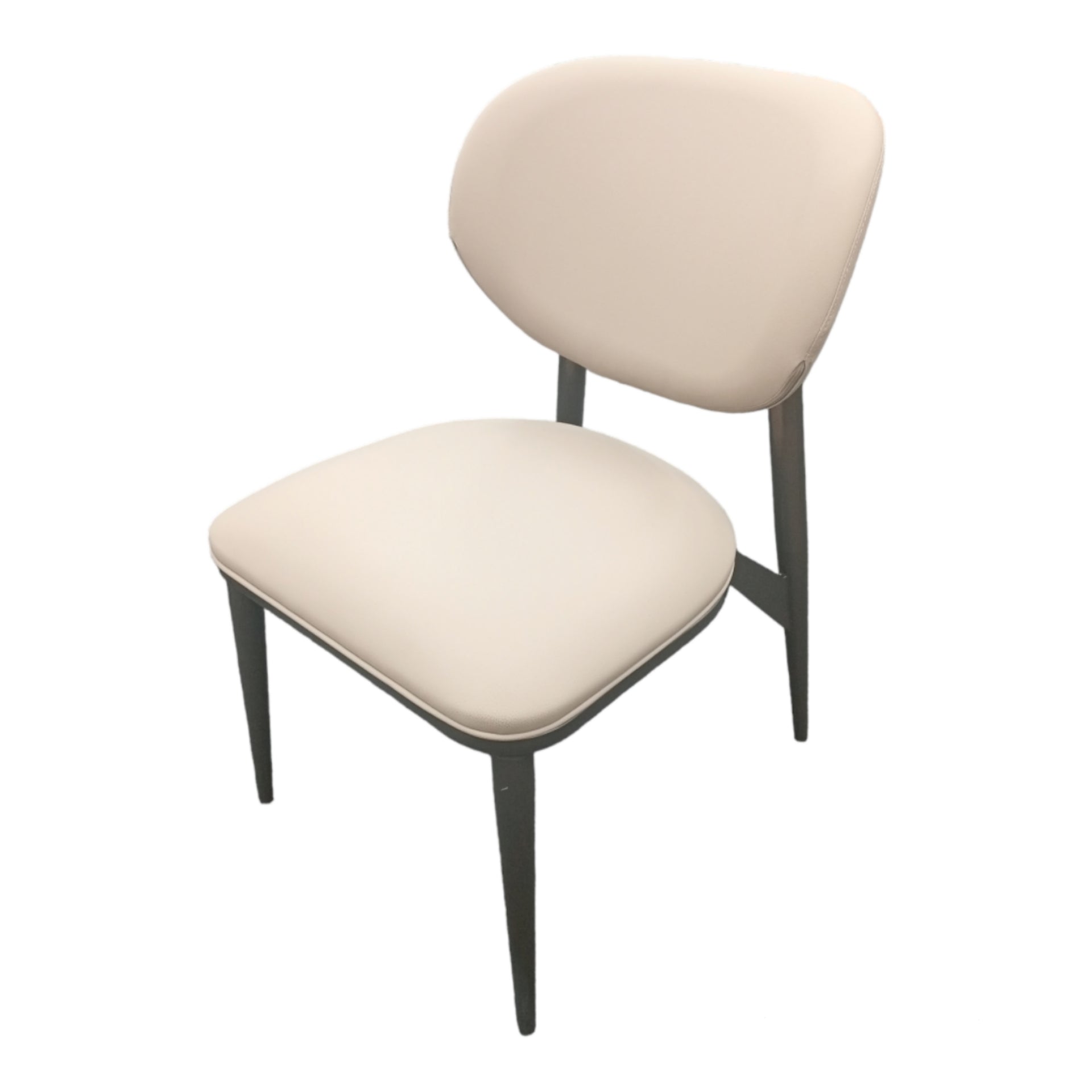Alife PU Dining Chair, Beige, Set of 2