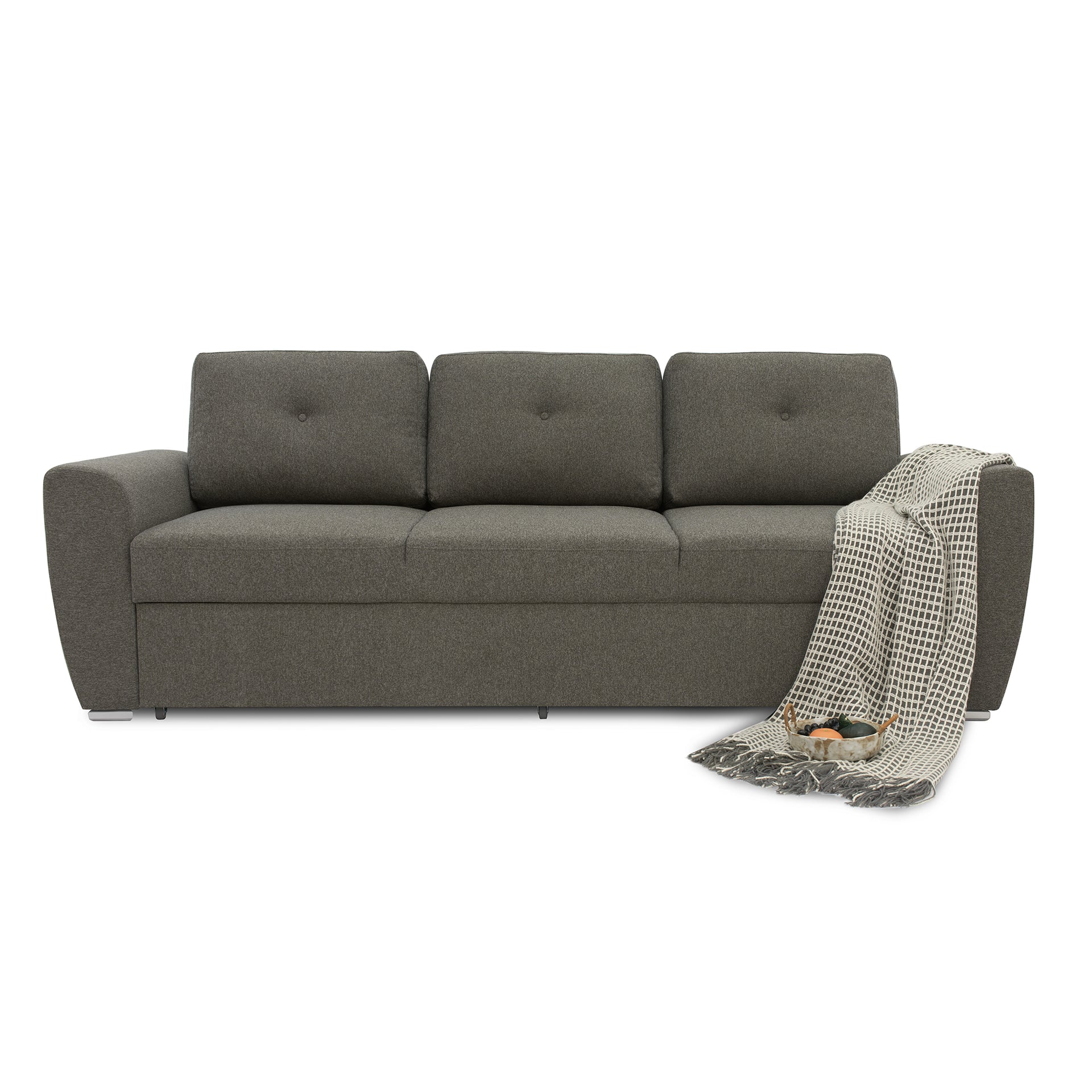 Matera 3 seater Sofa bed, Dark brown