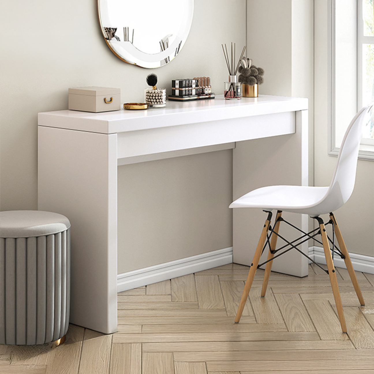 Viviere dresser table, 1.2M, White