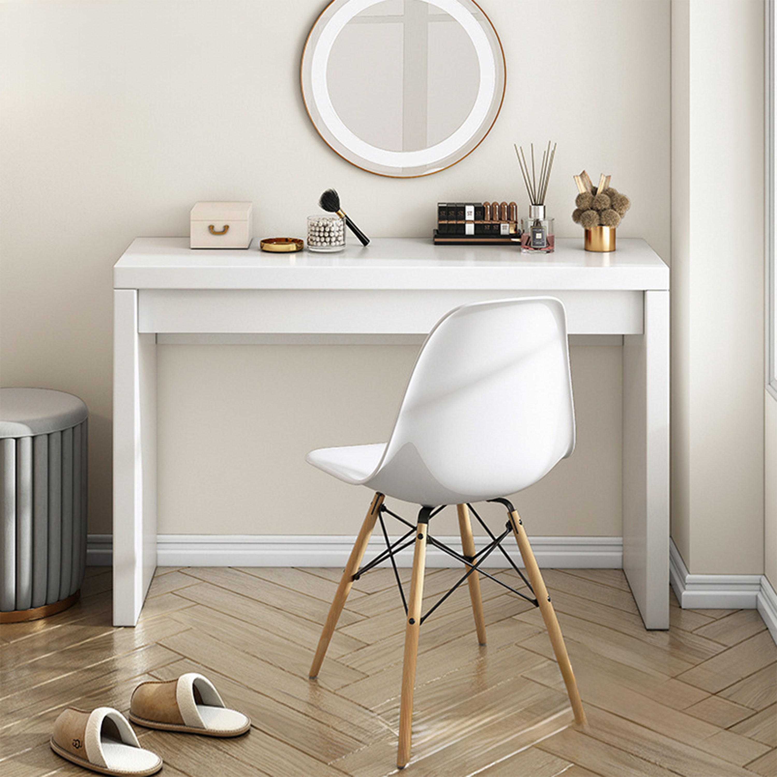 Viviere dresser table 1.2M White Proferlo Furniture