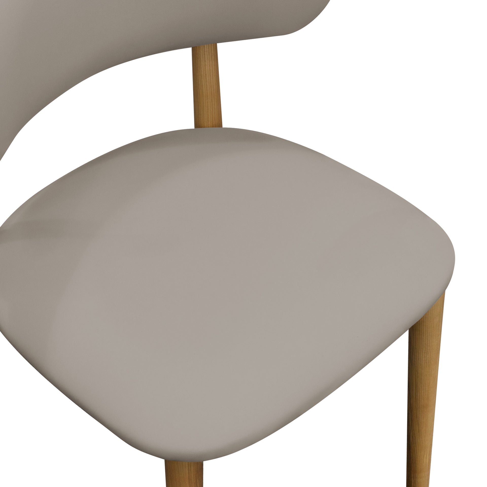 Cento Dining Chair, Wood & Grey, Set of 2