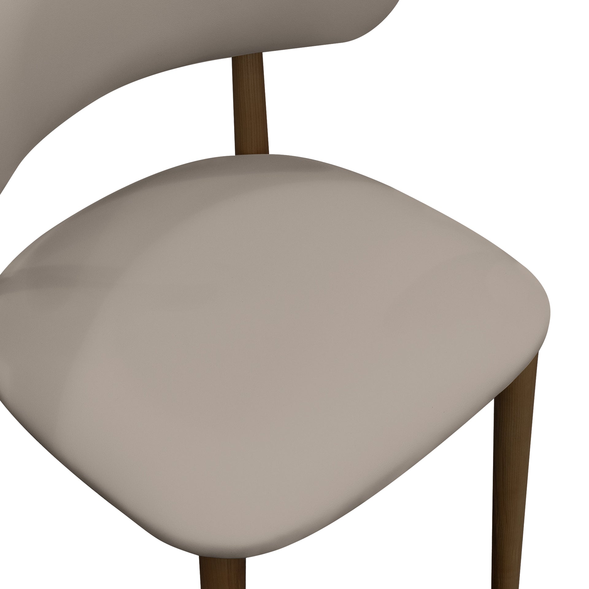 Cento Dining Chair, Walnut & Grey, Set of 2
