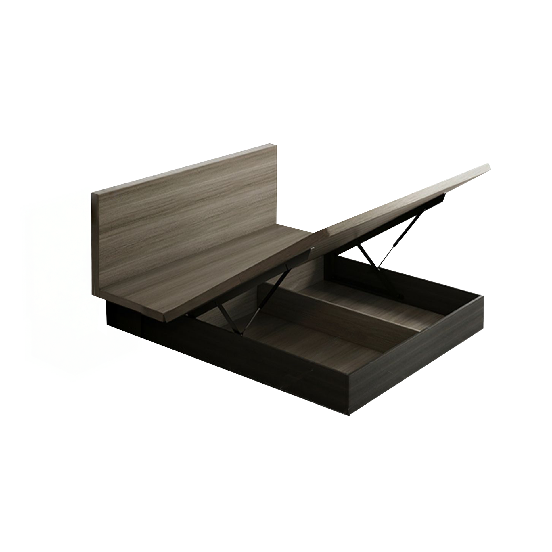 Ovada Storage bed base, Super King, Slate Grey Walnut