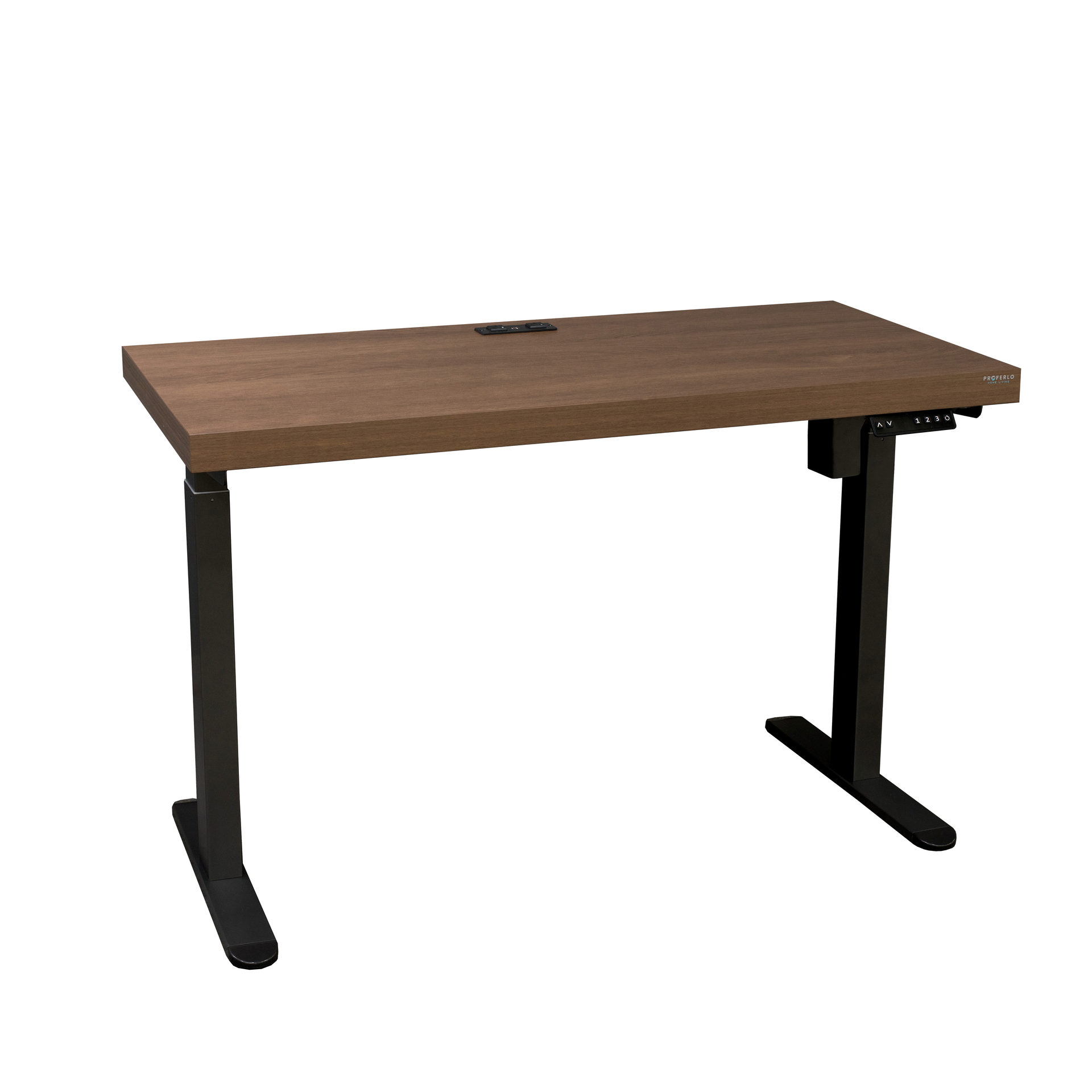 Asti Electrtic Standing Desk, Golden walnut Top /Black Stand, 1.4M