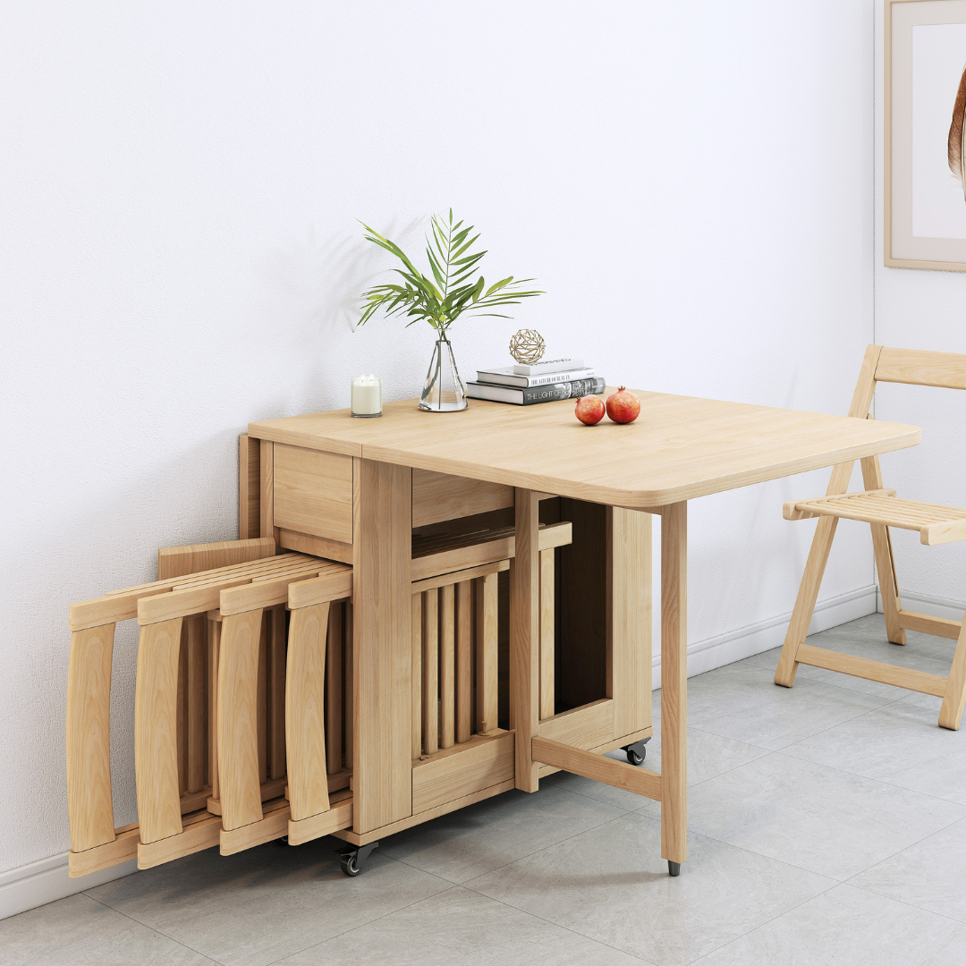 Lecce Foldable Dining Table, Oak - Proferlo Furniture