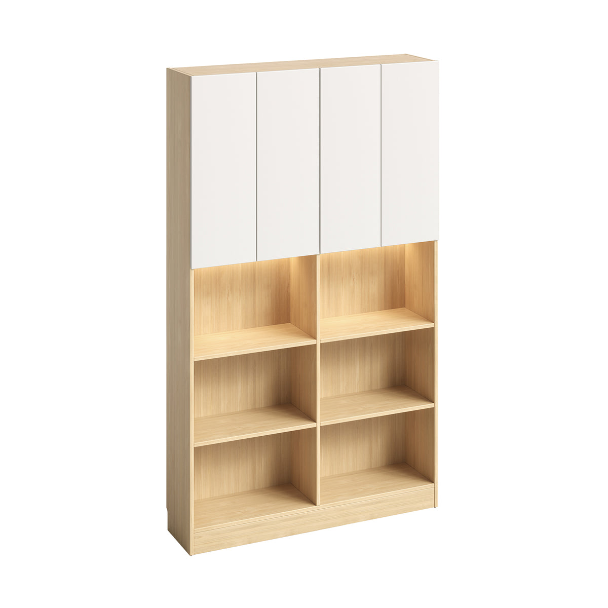 Borgo Display Cabinet, 1.2M, Oak & White