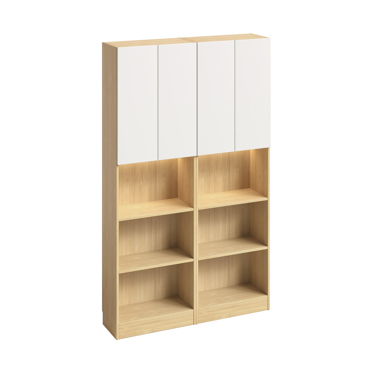 Borgo Display Cabinet, 1.2M, Oak & White