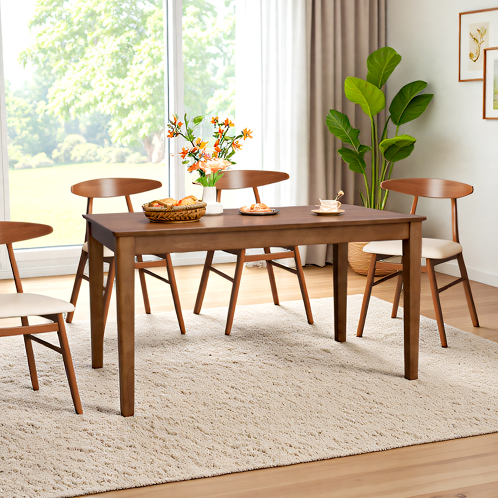 Armati Dining Table, Claro Walnut, 1.4M