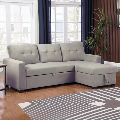 Nola 3 Seater Sofa bed with Storage, Beige