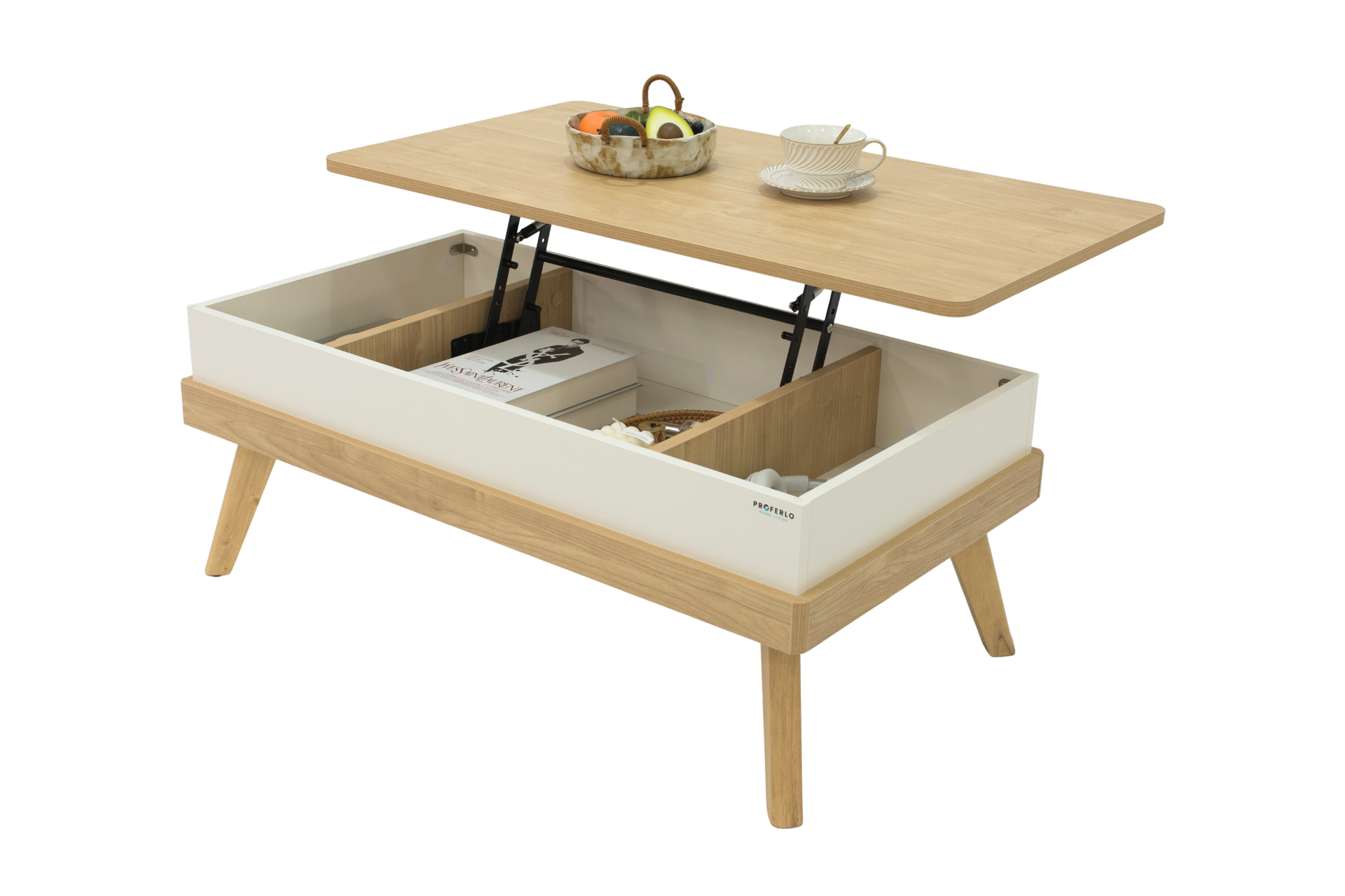 Apulia Lift Up Coffee Table, Oak