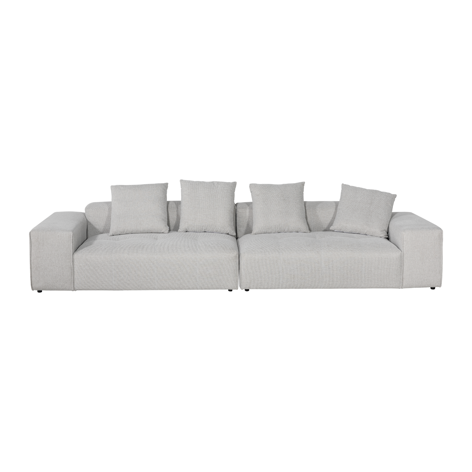 Bonsa 4 Seater Sofa, Light Grey