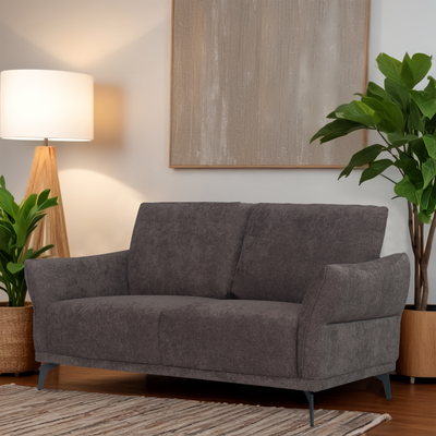 Sora 2-Seater Sofa, Dark brown