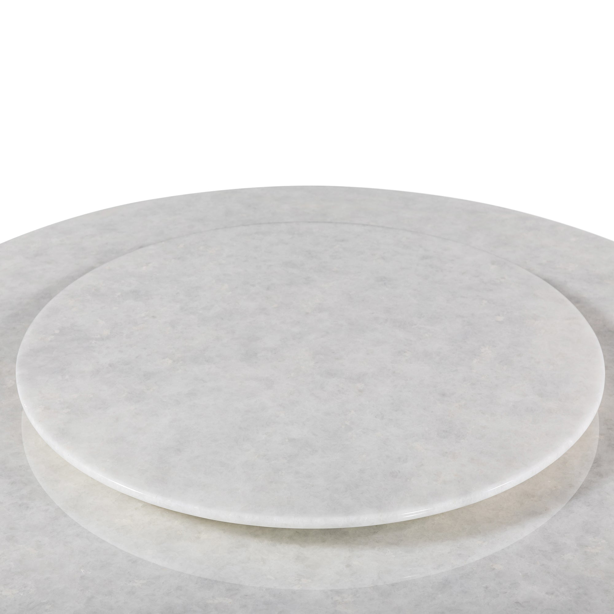 Round Dining Table, White