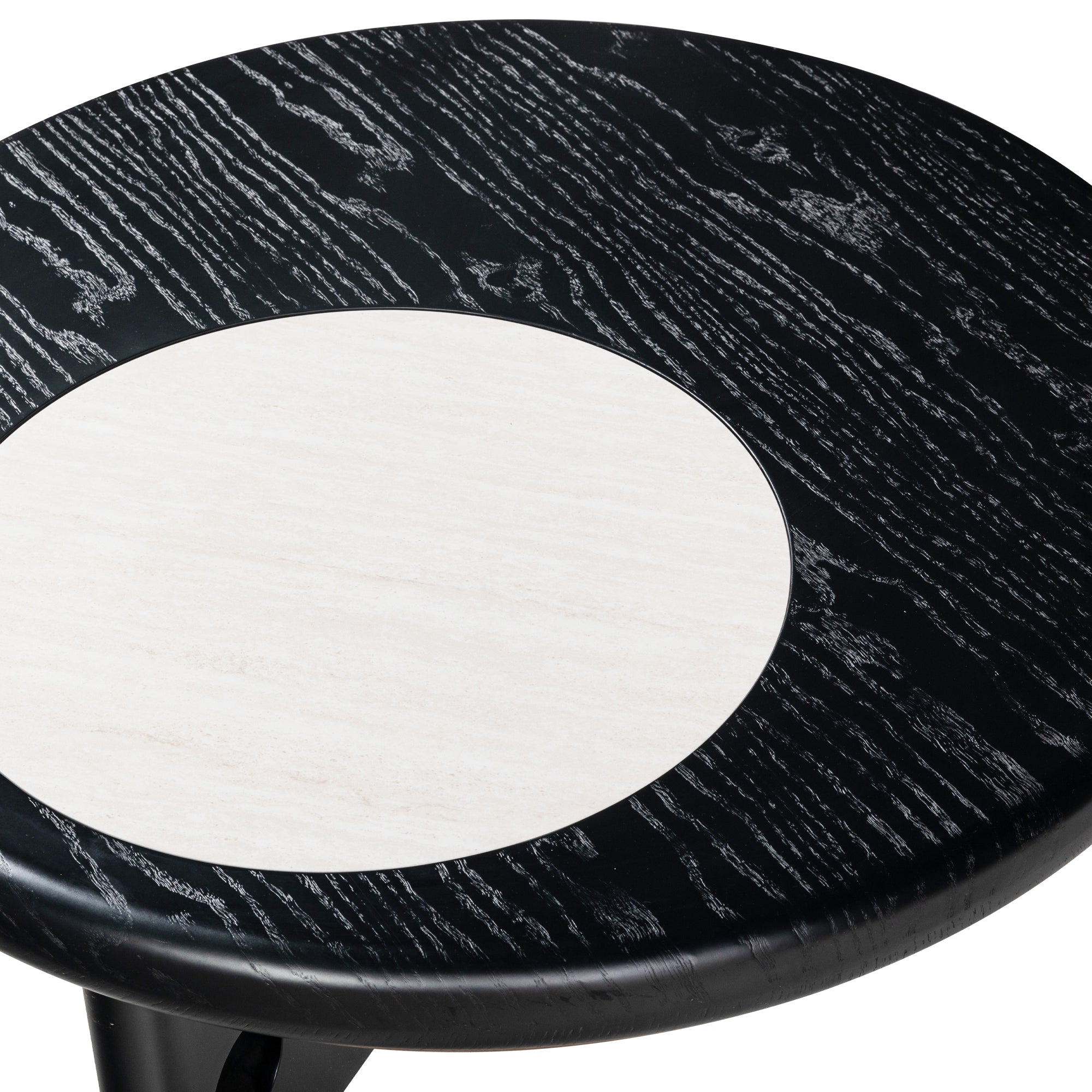 Coffee Table, White/Black/Walnut