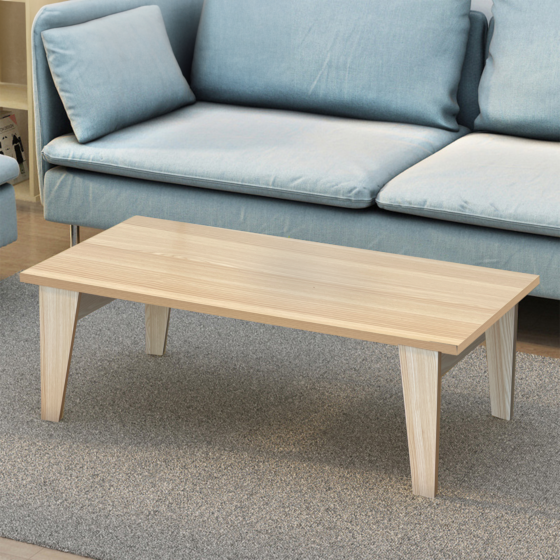 Vasto Coffee Table, 1M, Diamond Wood