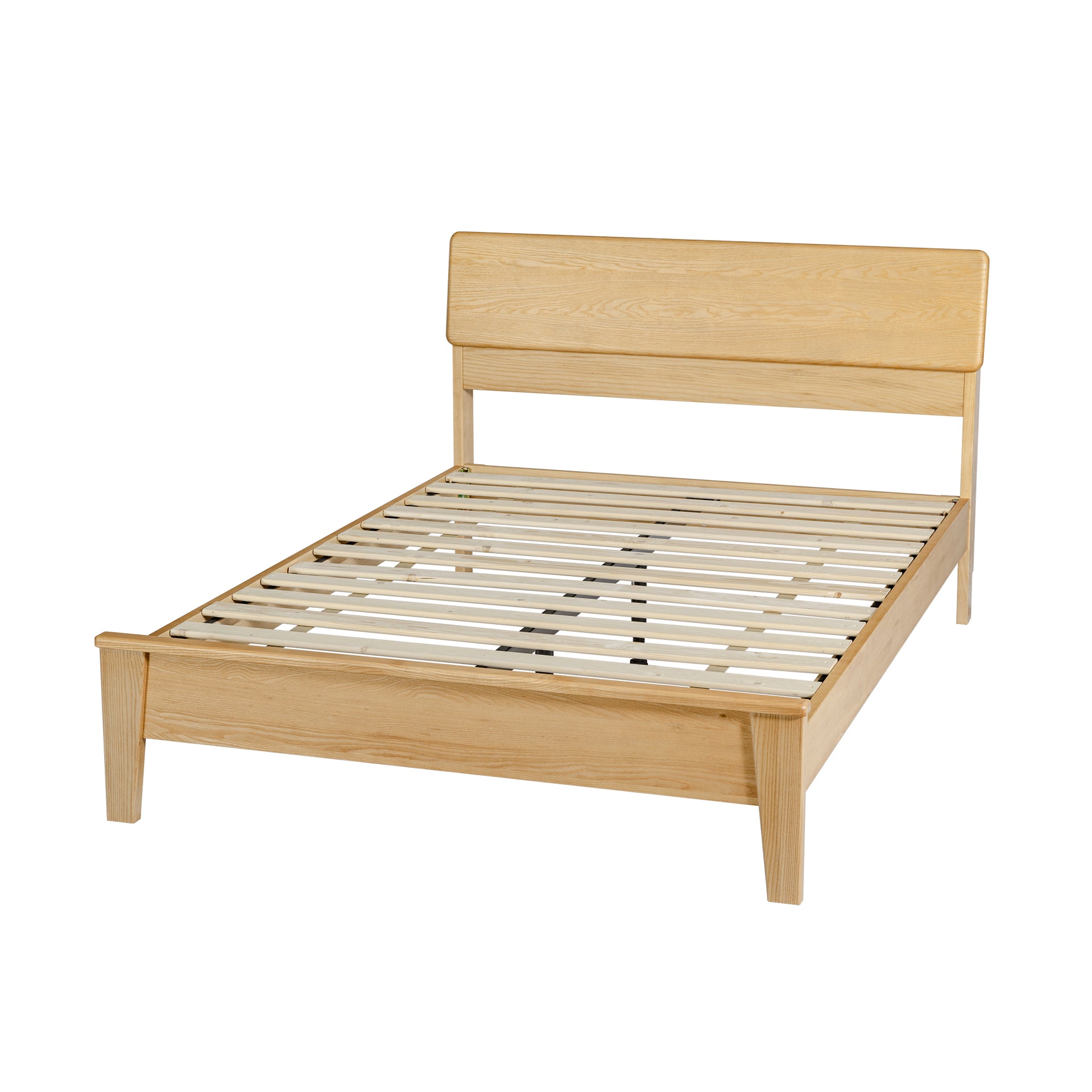 Arezzo-C Solidwood Bedframe with USB Charger, King Single, Wood