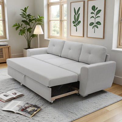 Matera 3 seater Sofa bed, White