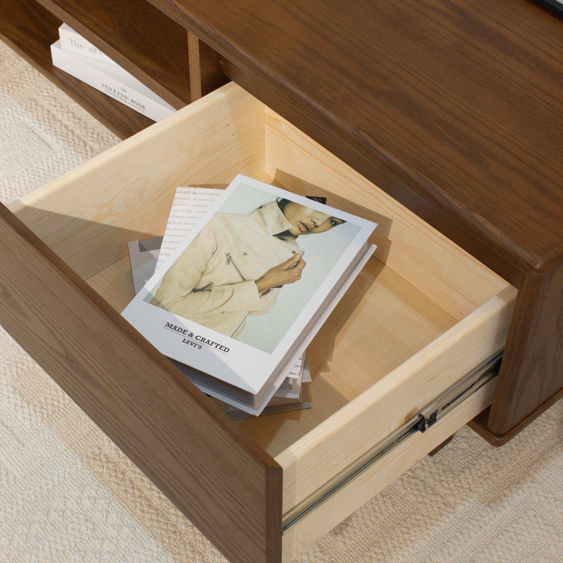 Arezzo TV Stand, 1.5M, Claro Walnut