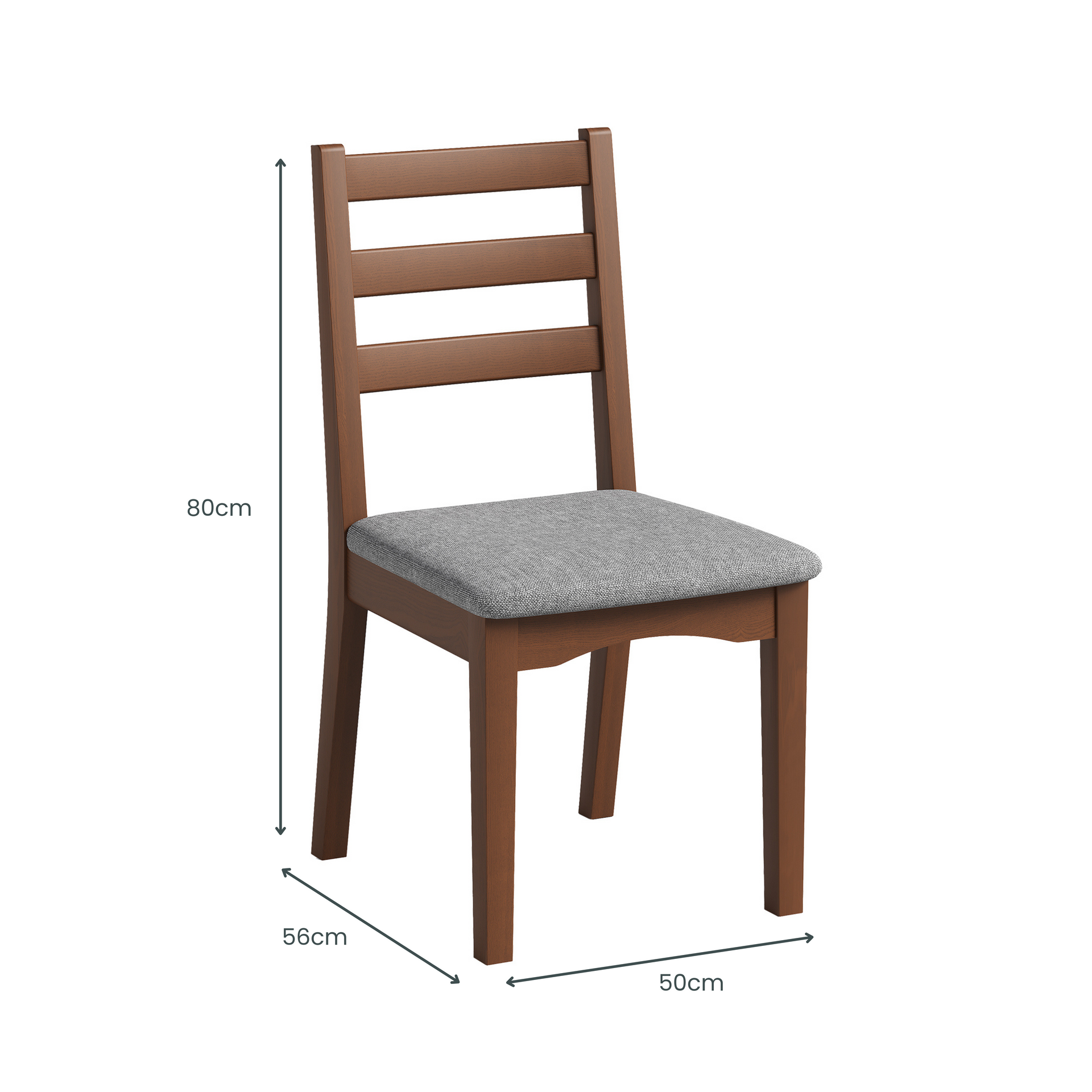 Armati Dining Chair, Claro Walnut, Set of 2