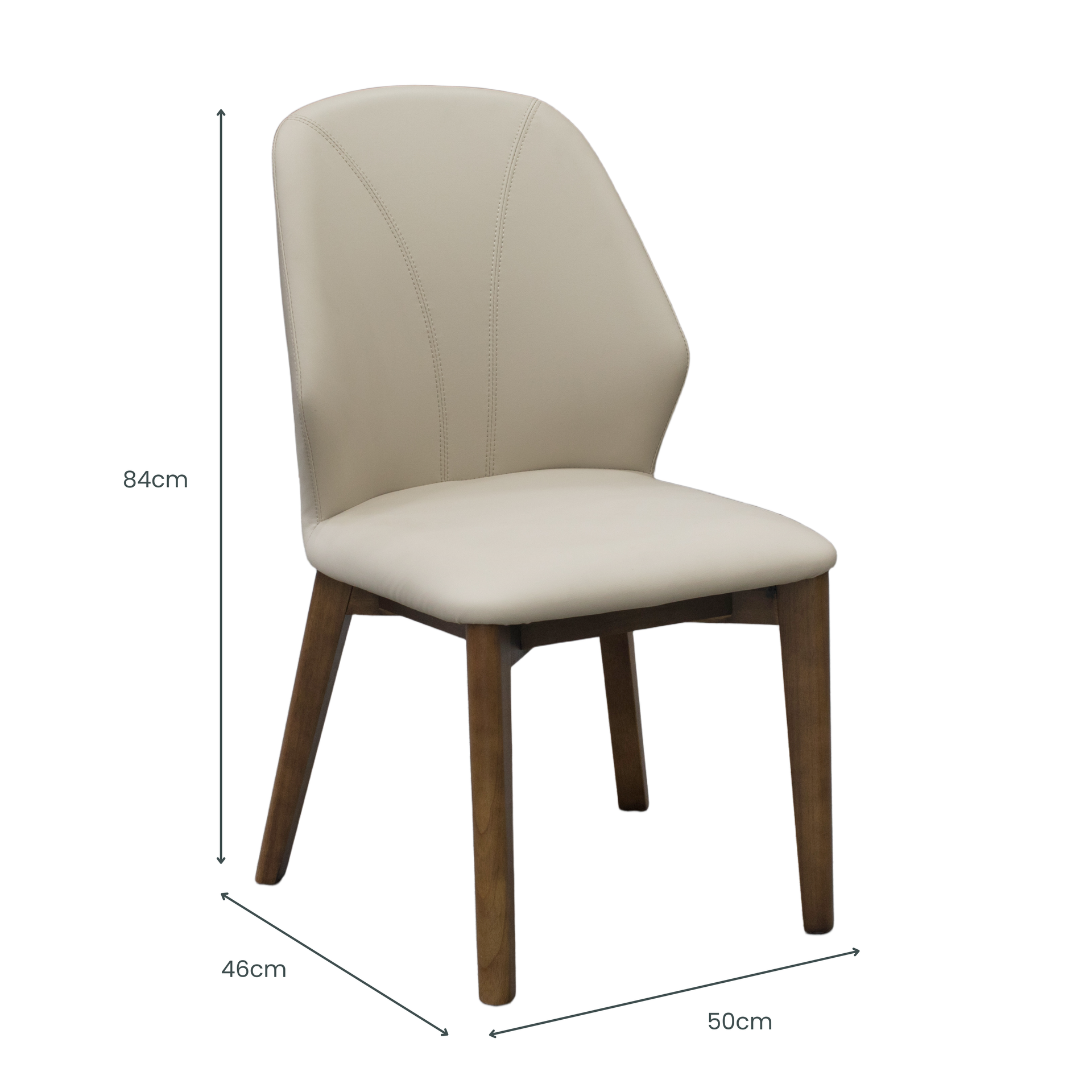 Lioni-C Dining Chair, Light Grey, Set of 2