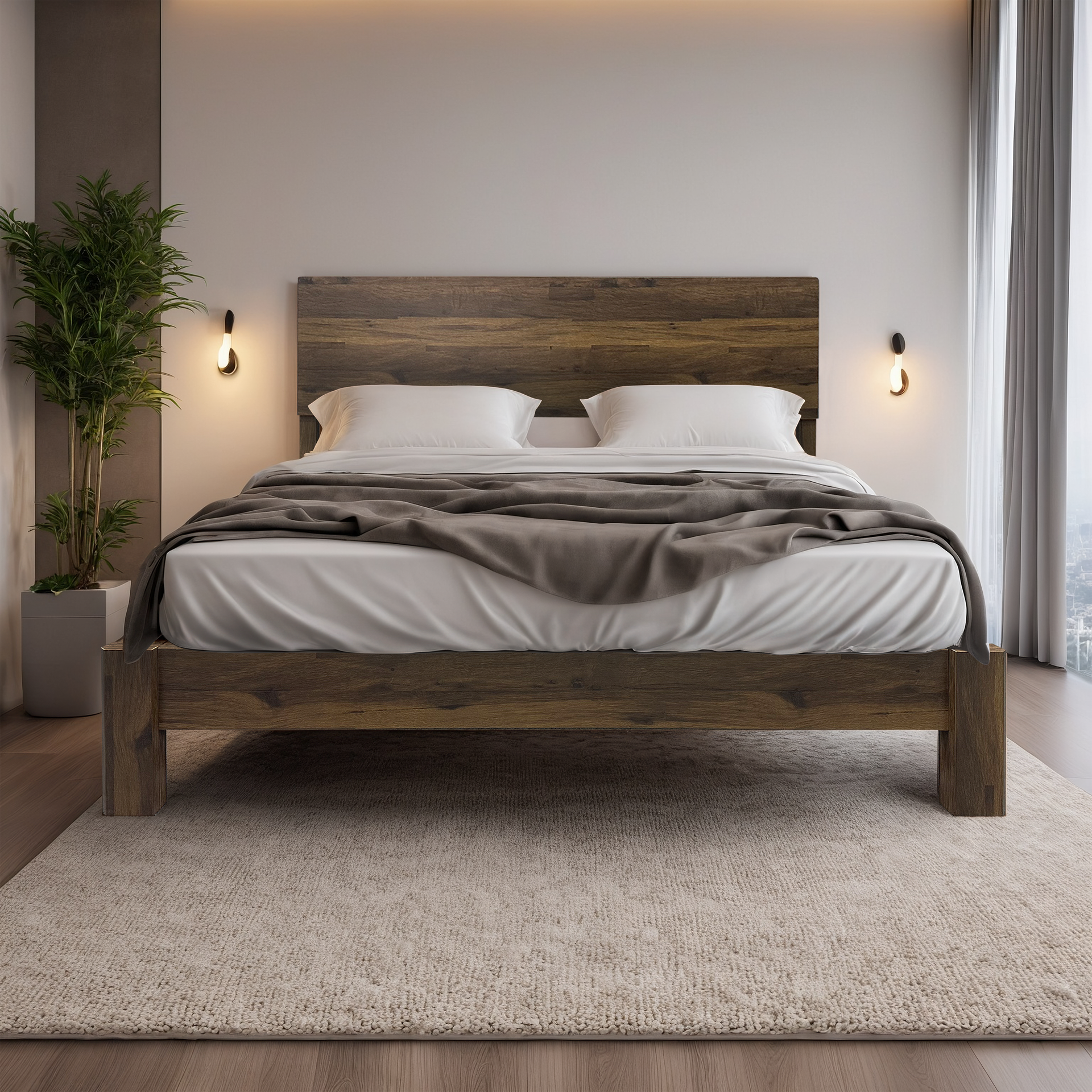 Corsi Bedframe, King single, Elm