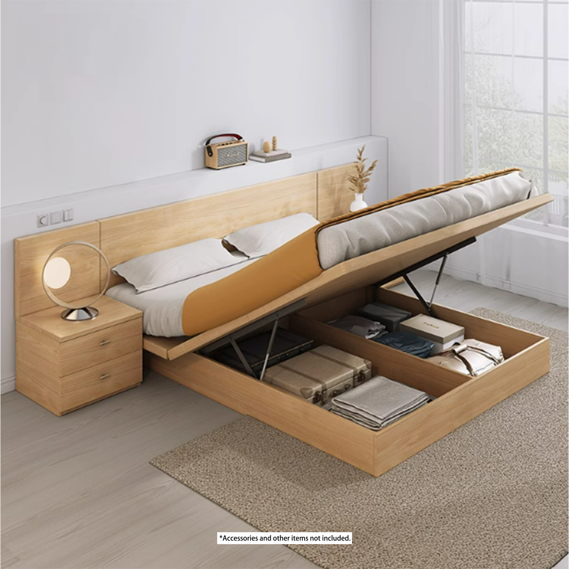 Ovada Storage Bed Base, Super King